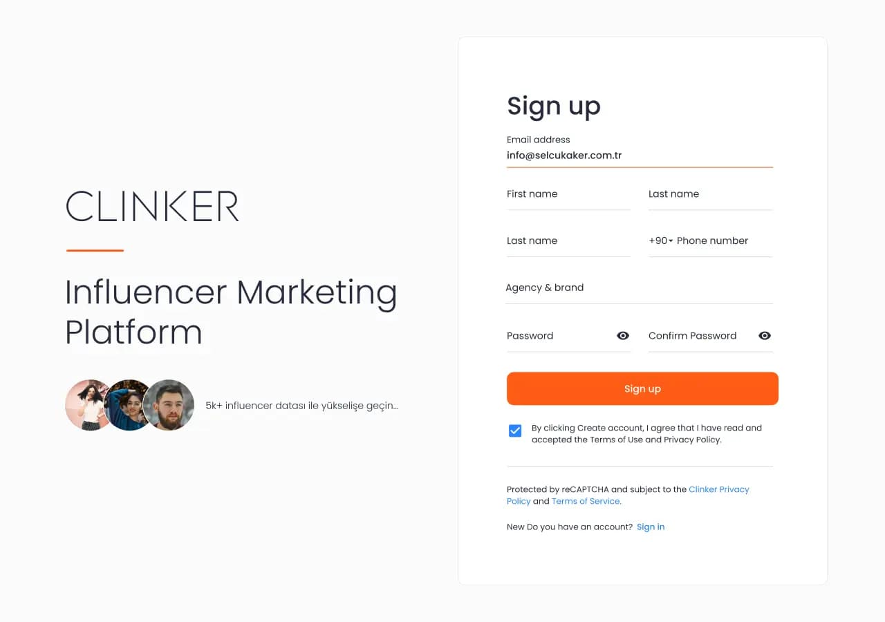 Clinker Social Media — SaaS & Dashboard