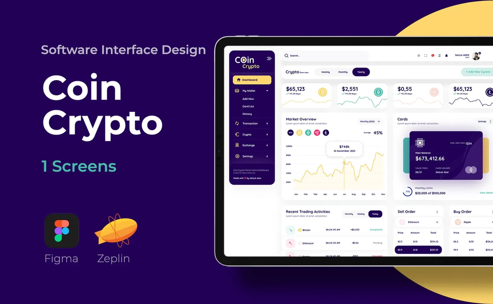 Coin Crypto — SaaS & Dashboard çalışması