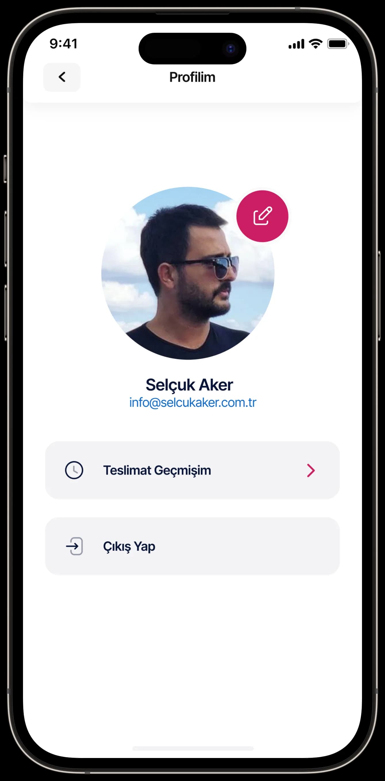 Courier App — Mobil Uygulama