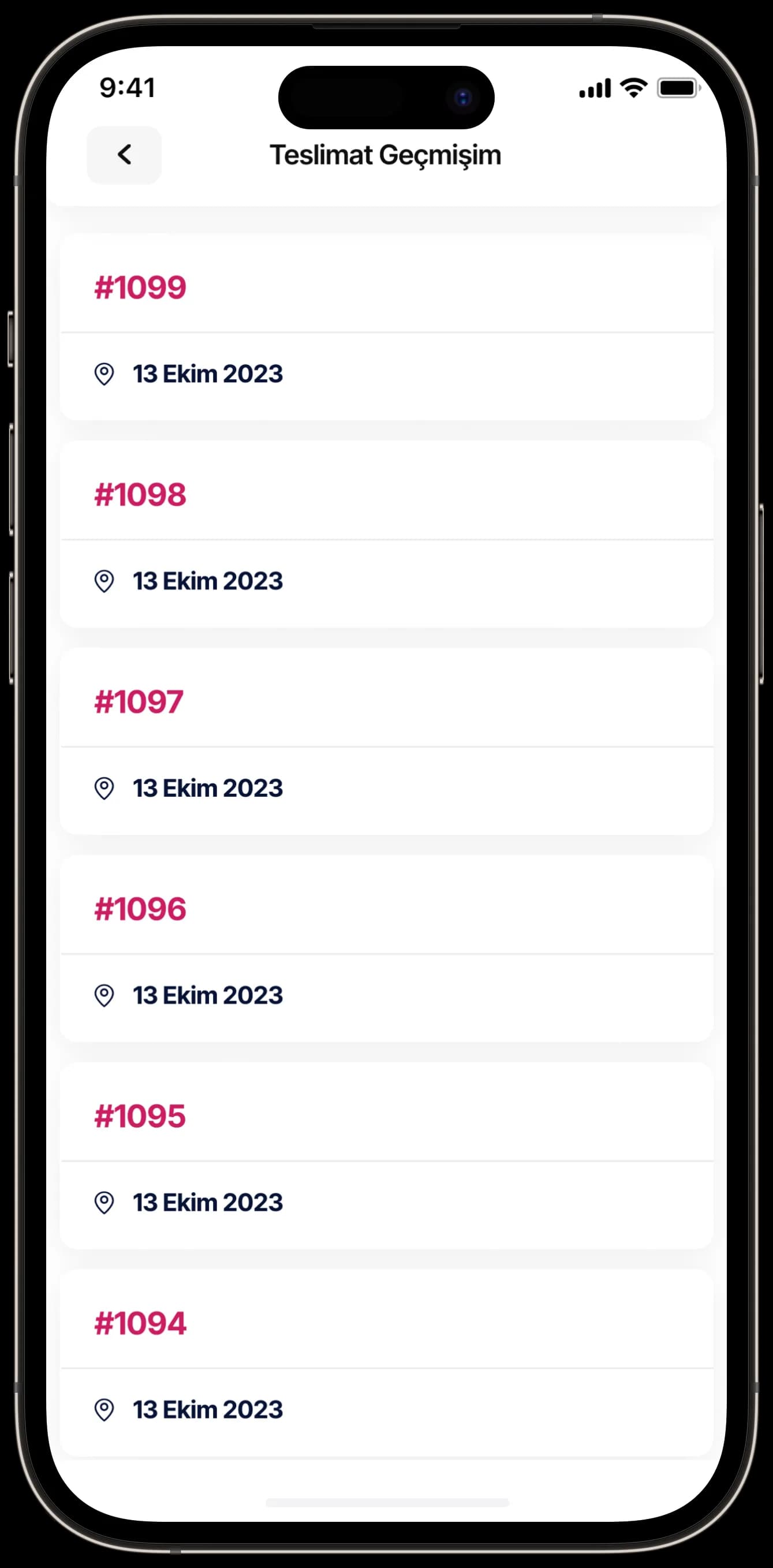 Courier App — Mobil Uygulama