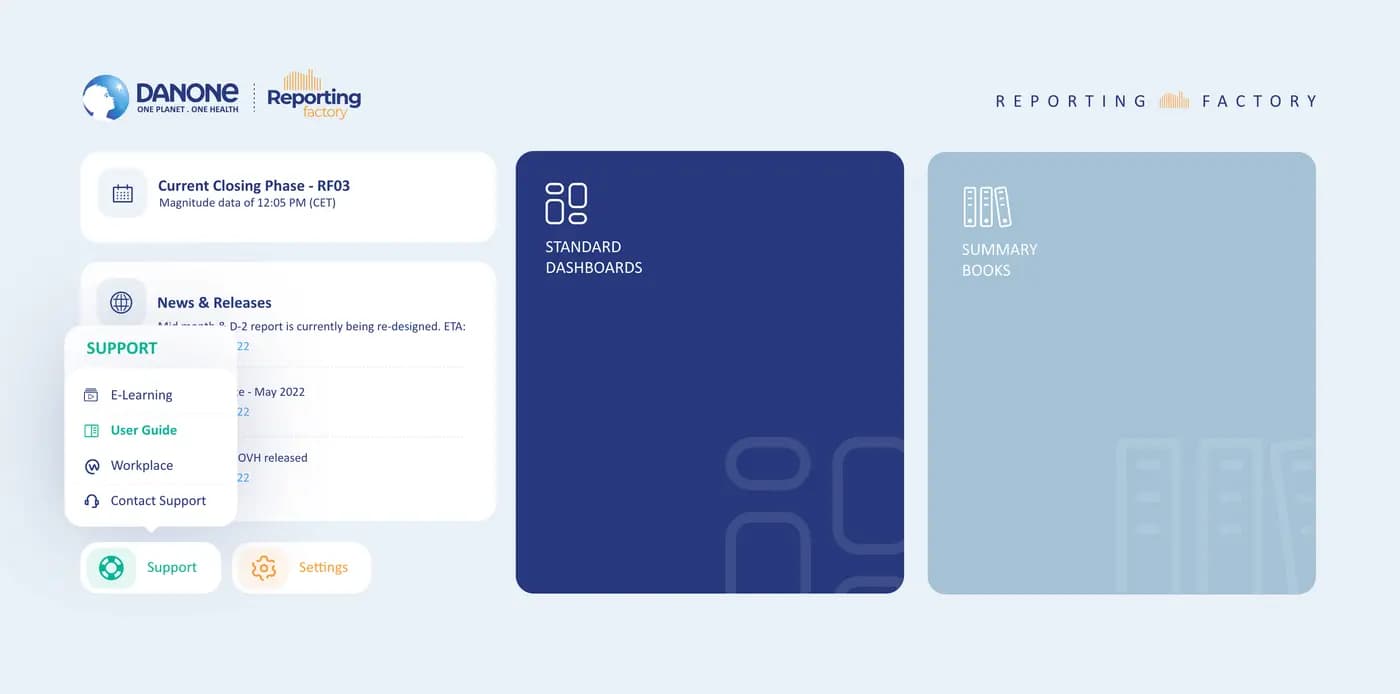Danone — SaaS & Dashboard