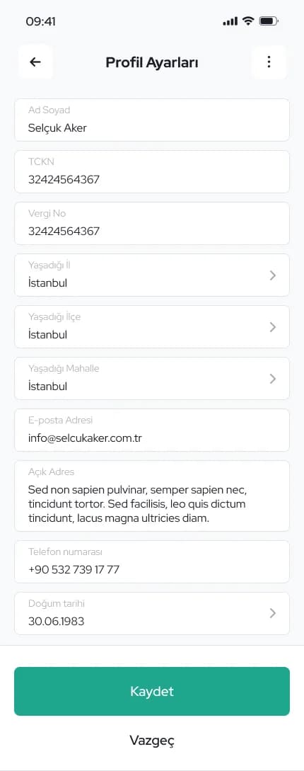 E-Halci App — Mobil Uygulama