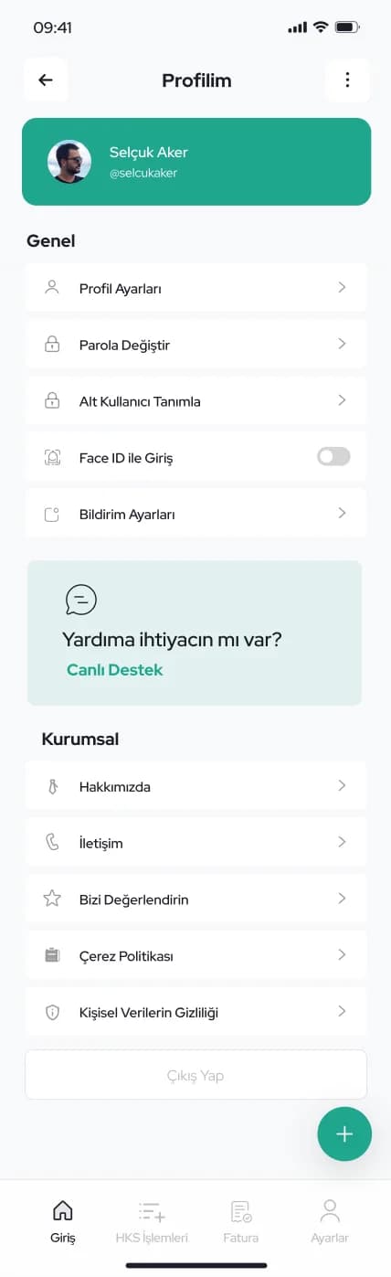 E-Halci App — Mobil Uygulama