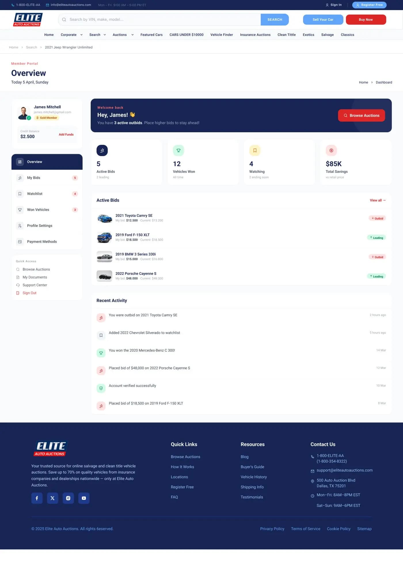 Elite Auto — E-Ticaret