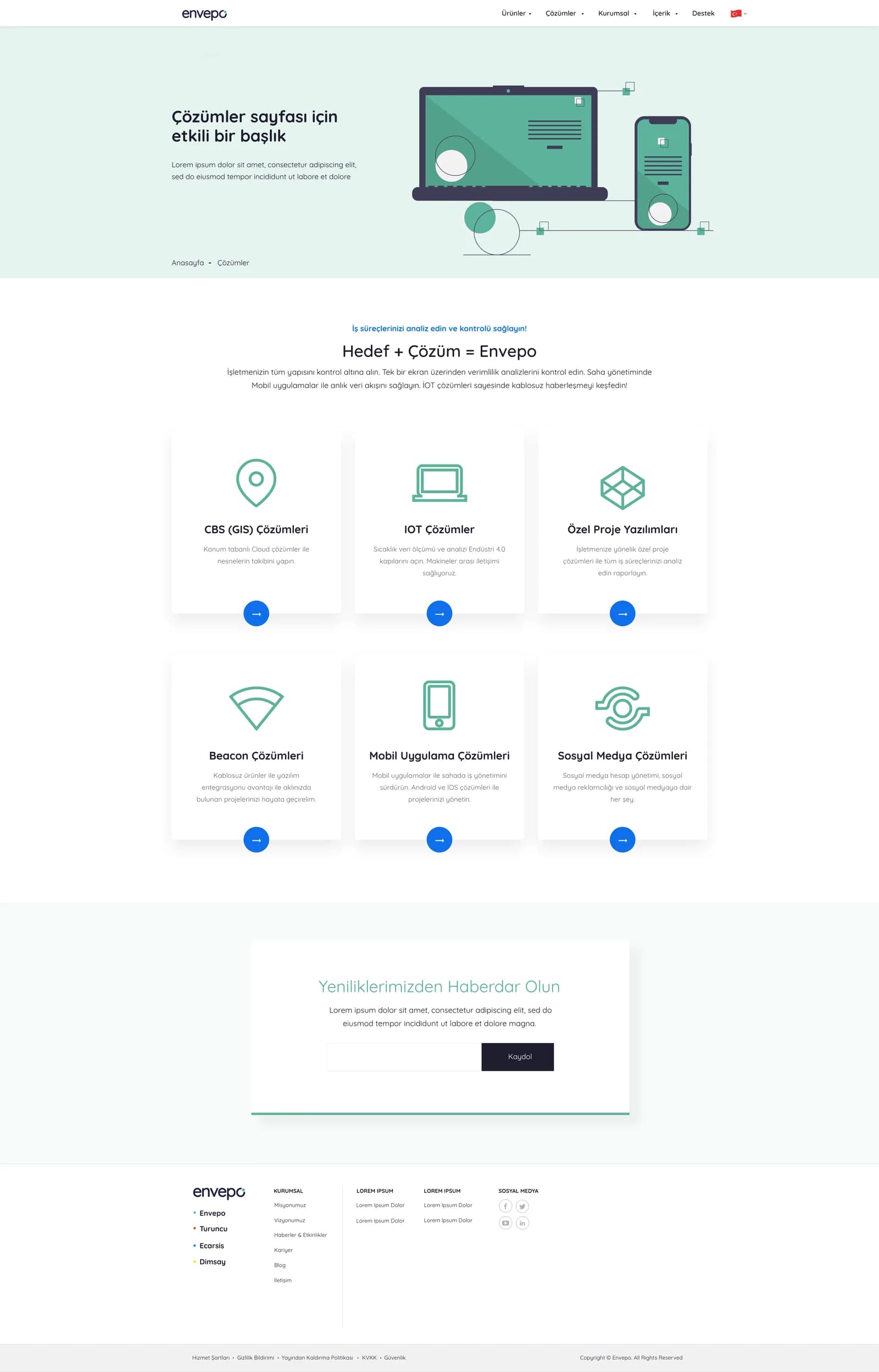 Envapo Corporate — Web Sitesi
