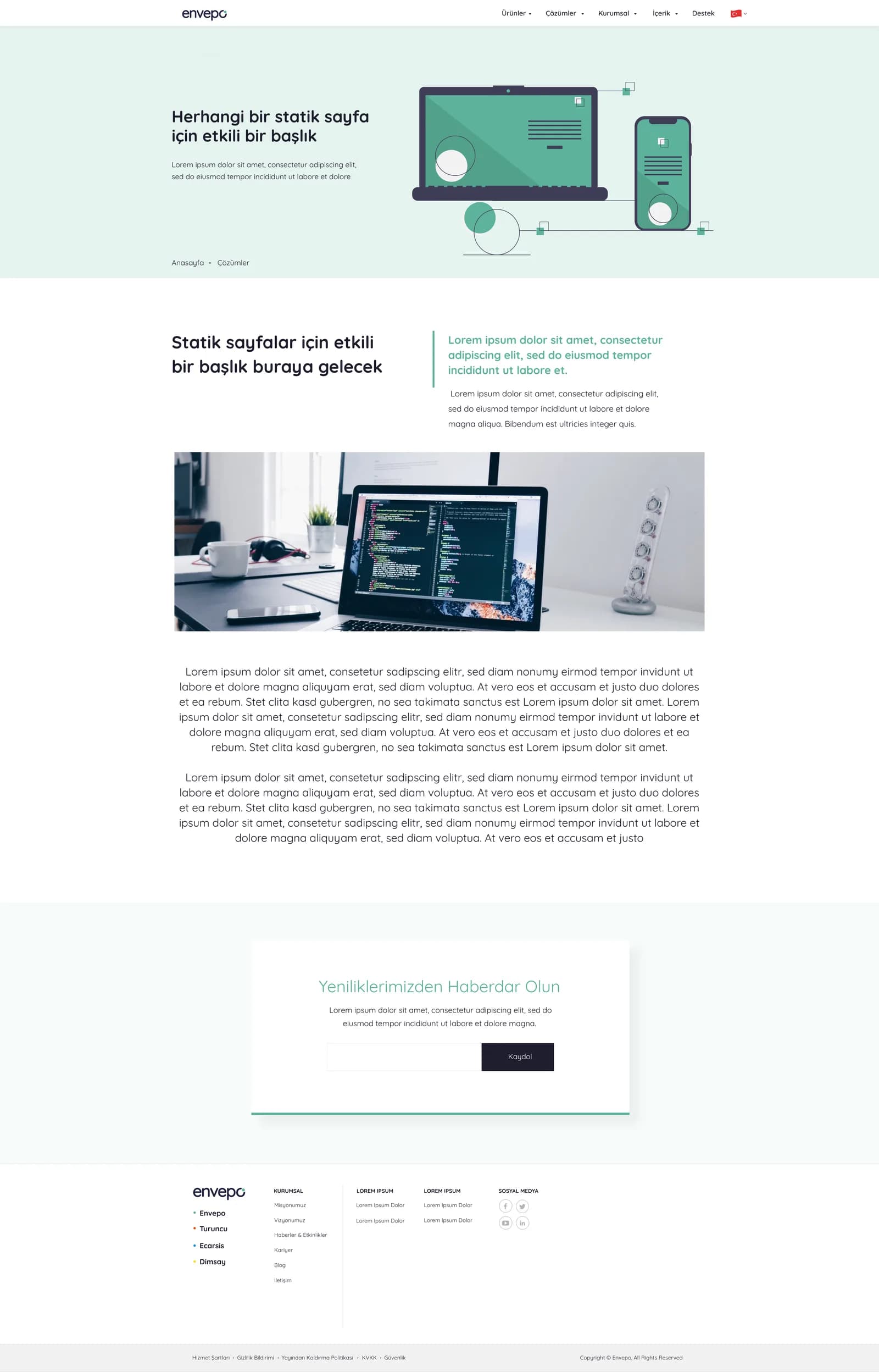 Envapo Corporate — Web Sitesi