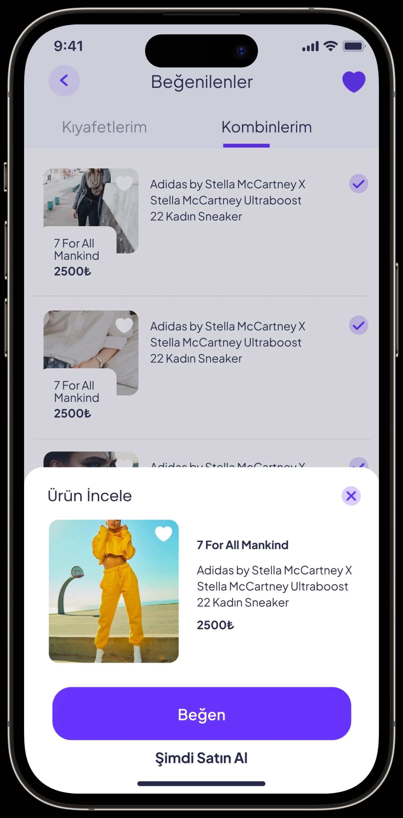 Fashion App — Mobil Uygulama
