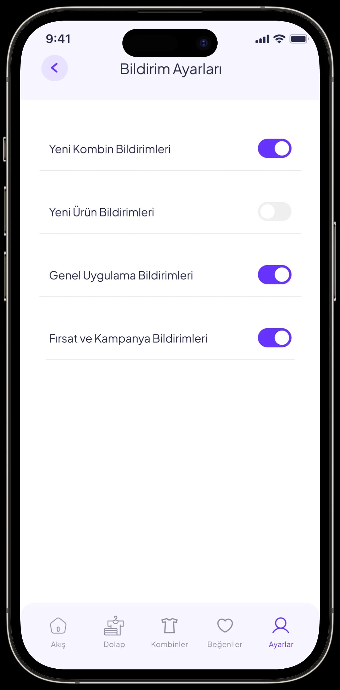 Fashion App — Mobil Uygulama