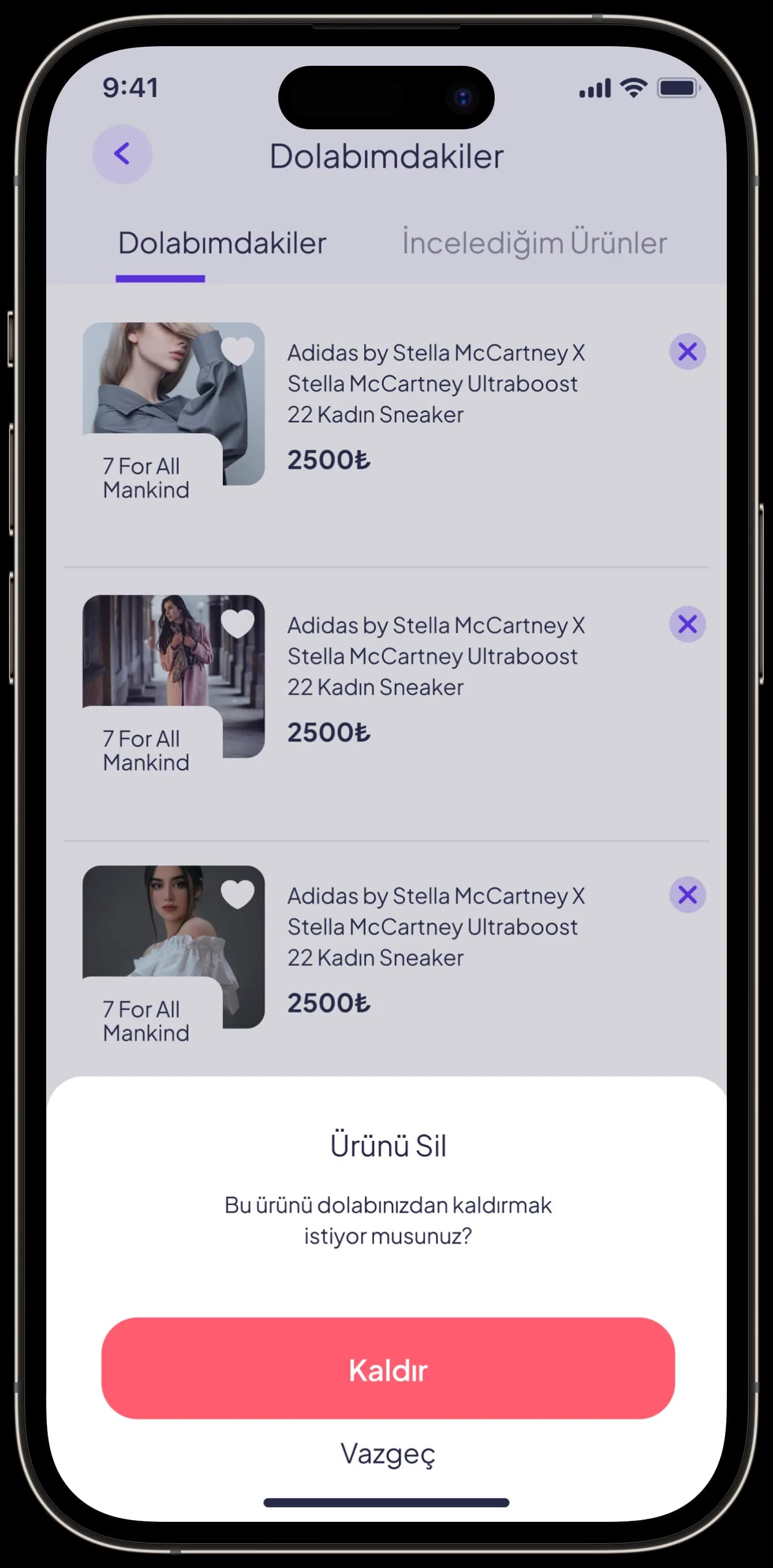 Fashion App — Mobil Uygulama