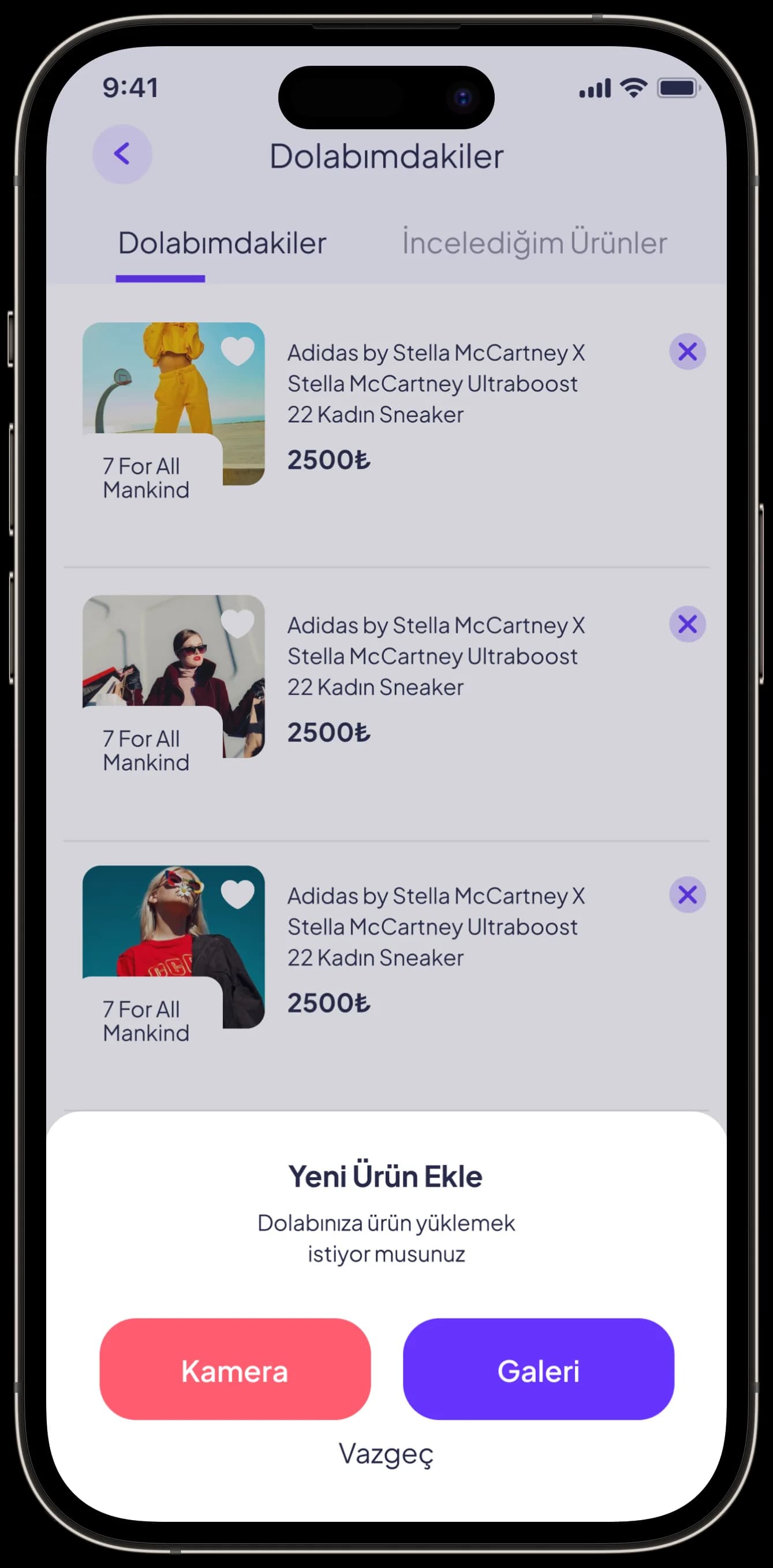 Fashion App — Mobil Uygulama