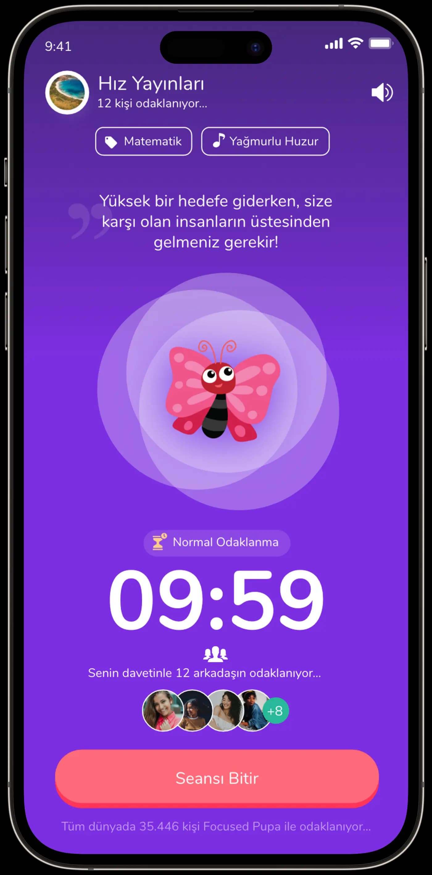 Focused Pupa — Mobil Uygulama