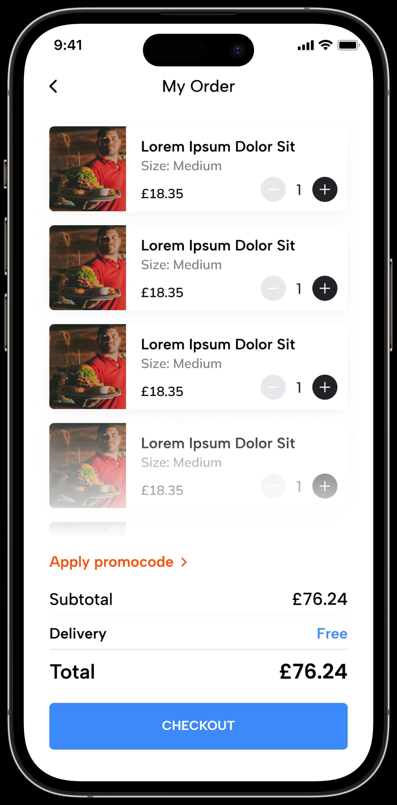 Food Delivery — Mobil Uygulama
