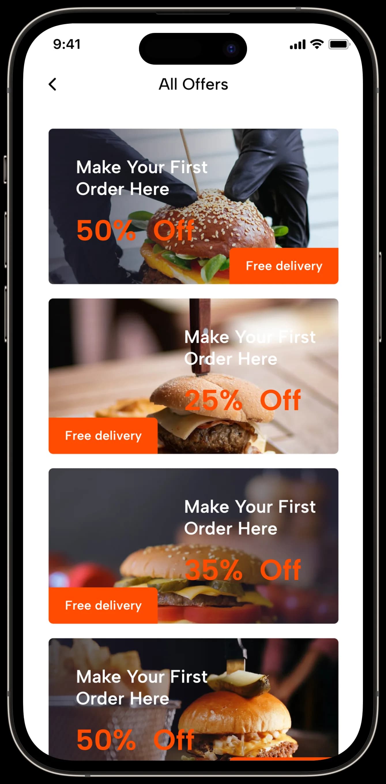 Food Delivery — Mobil Uygulama