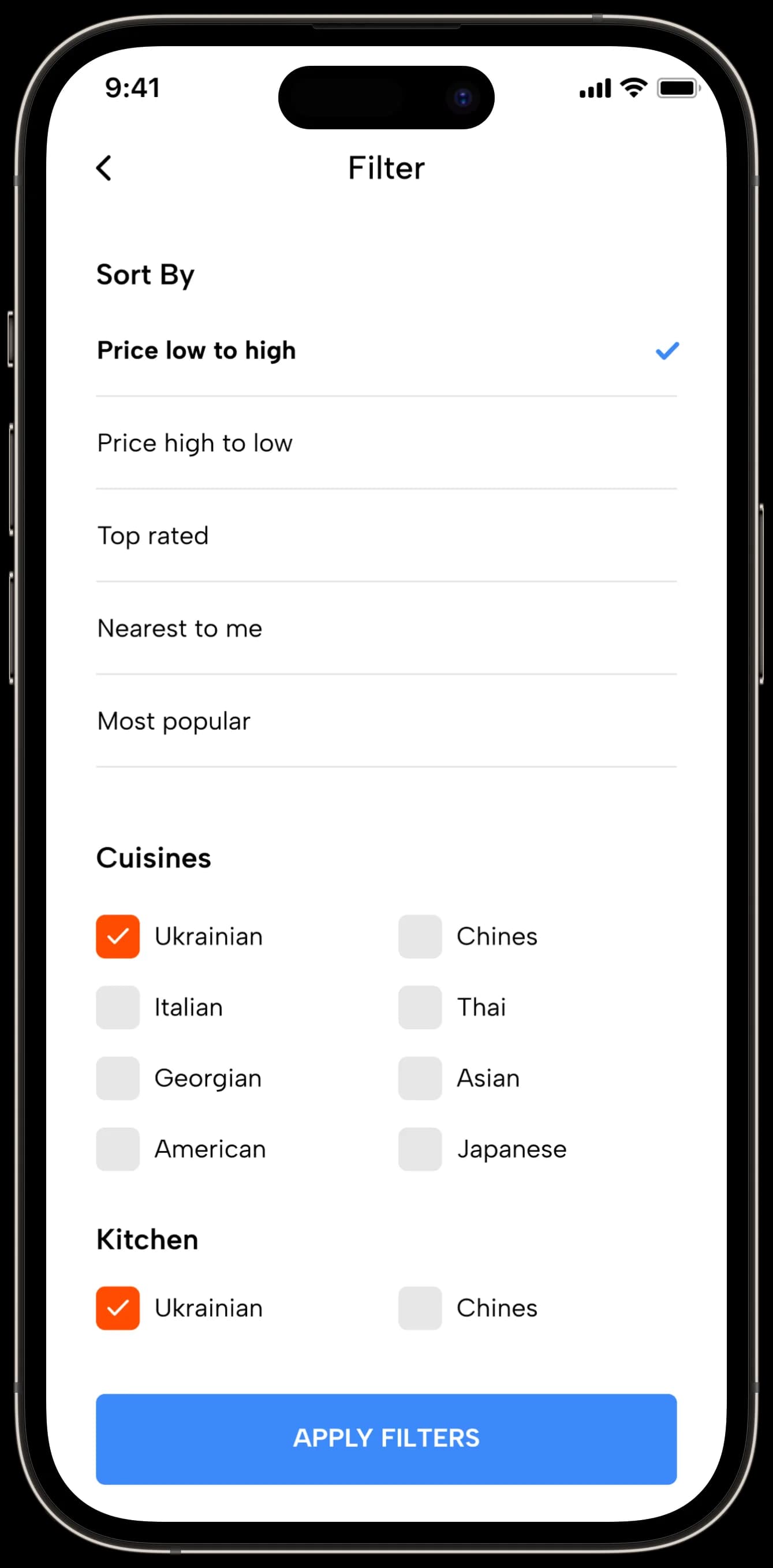 Food Delivery — Mobil Uygulama