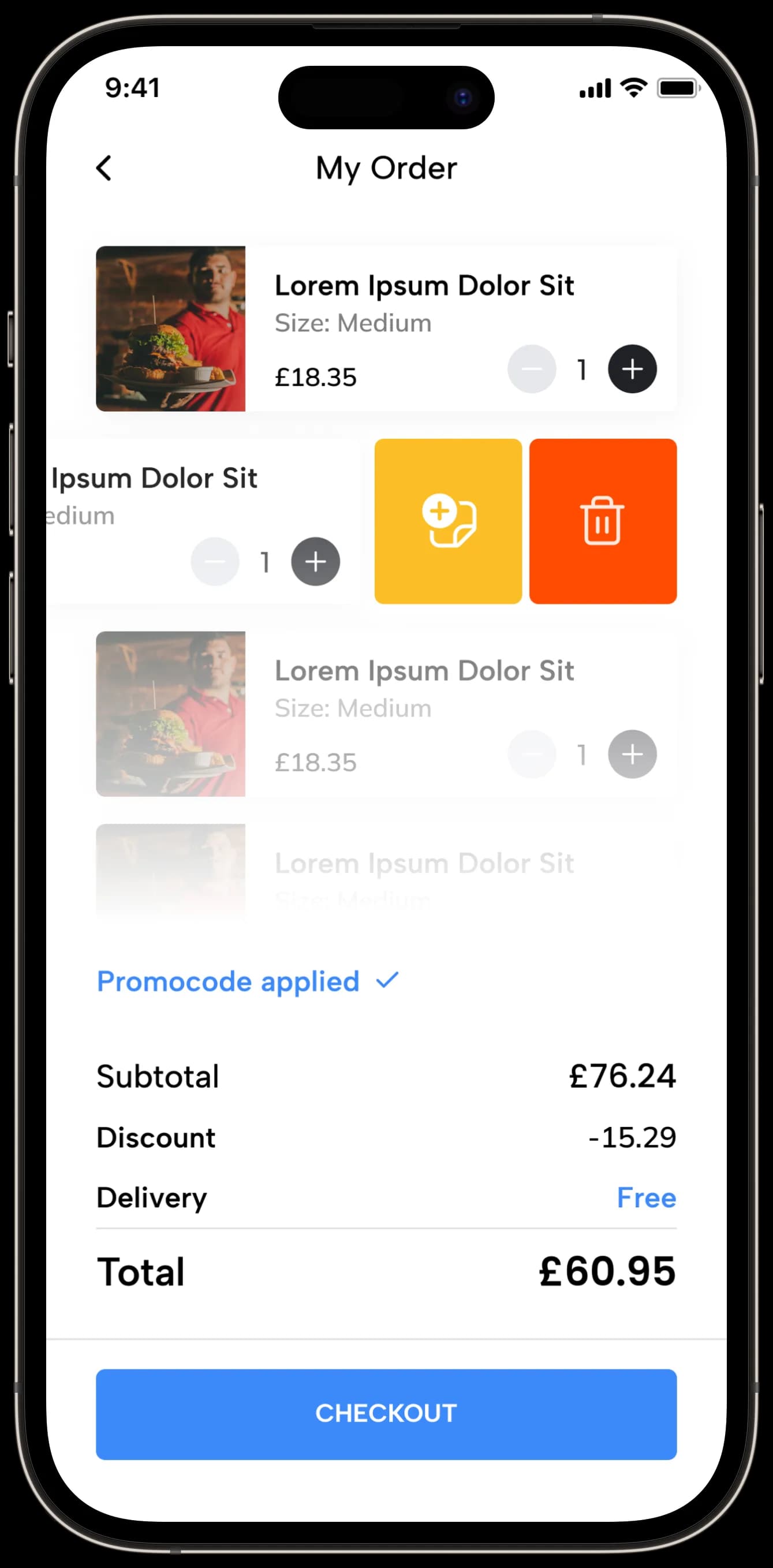 Food Delivery — Mobil Uygulama