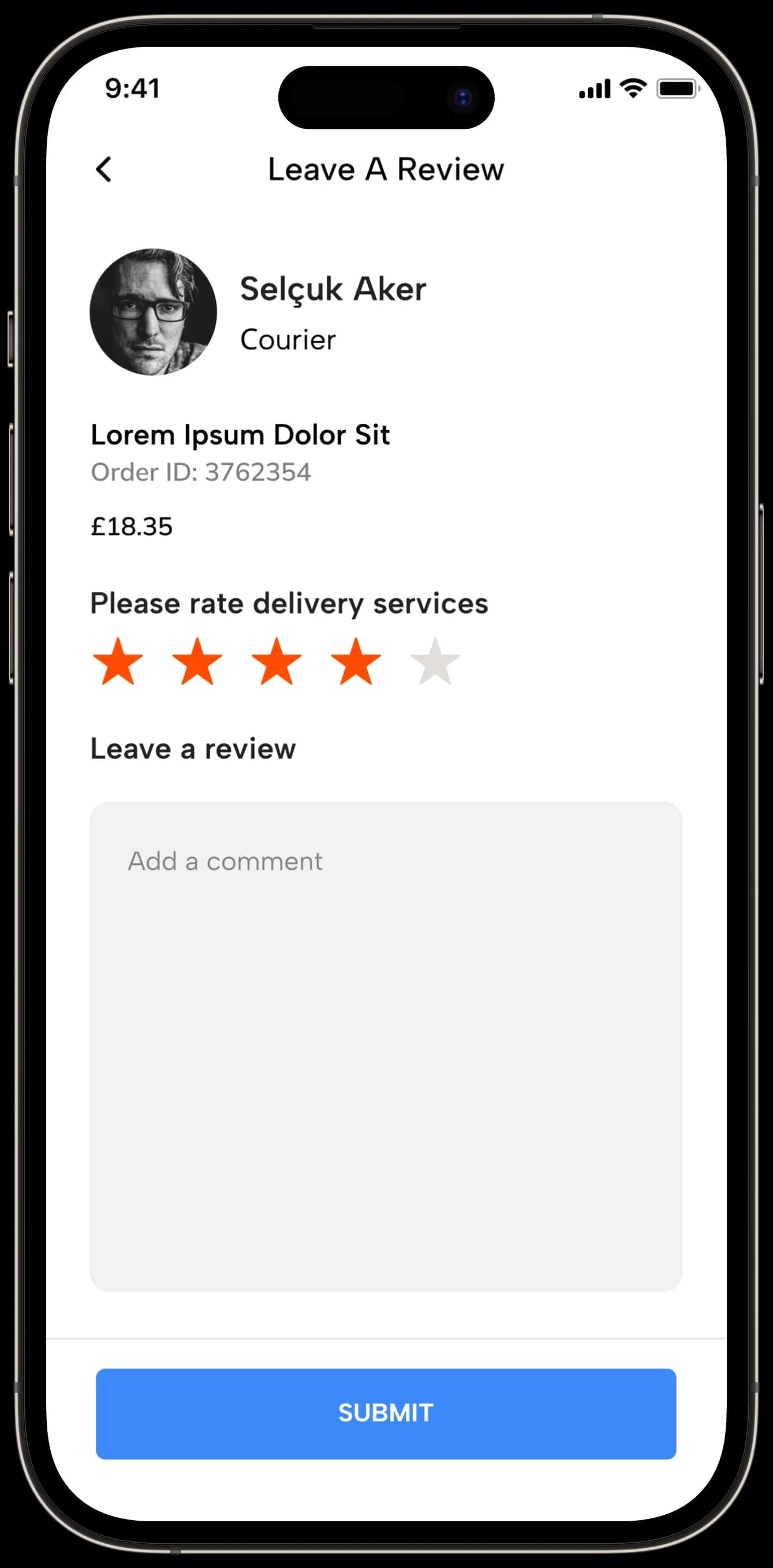 Food Delivery — Mobil Uygulama