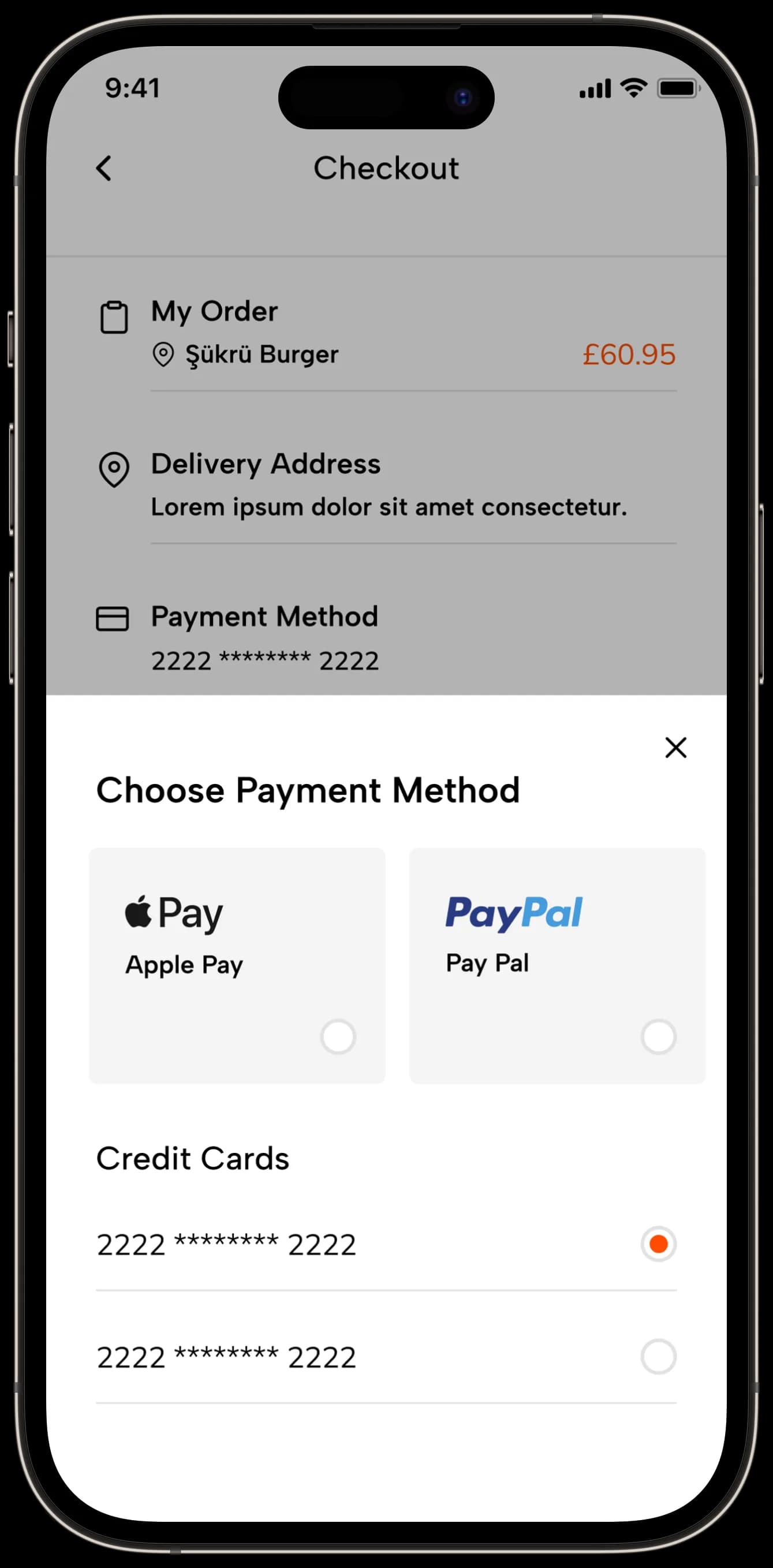 Food Delivery — Mobil Uygulama