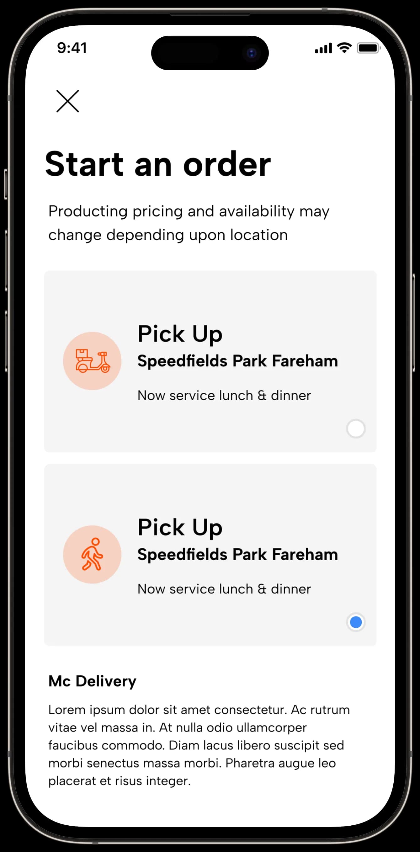 Food Delivery — Mobil Uygulama