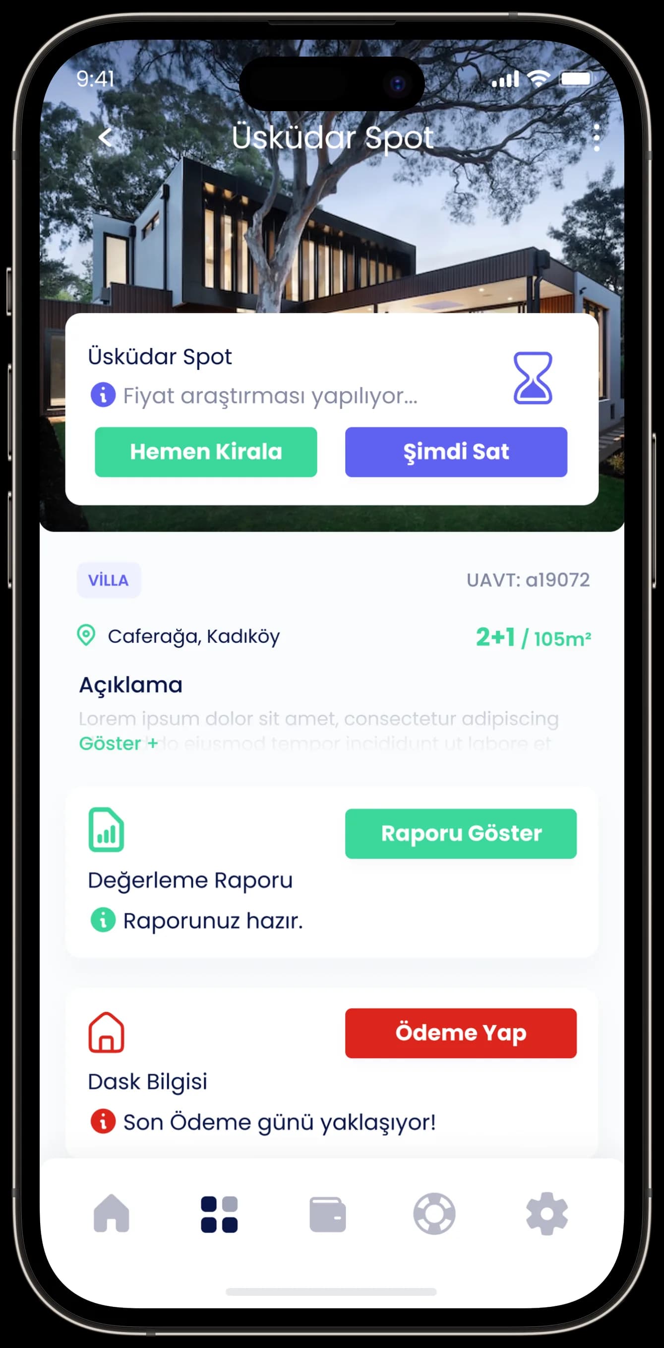Real Estate App — Mobil Uygulama