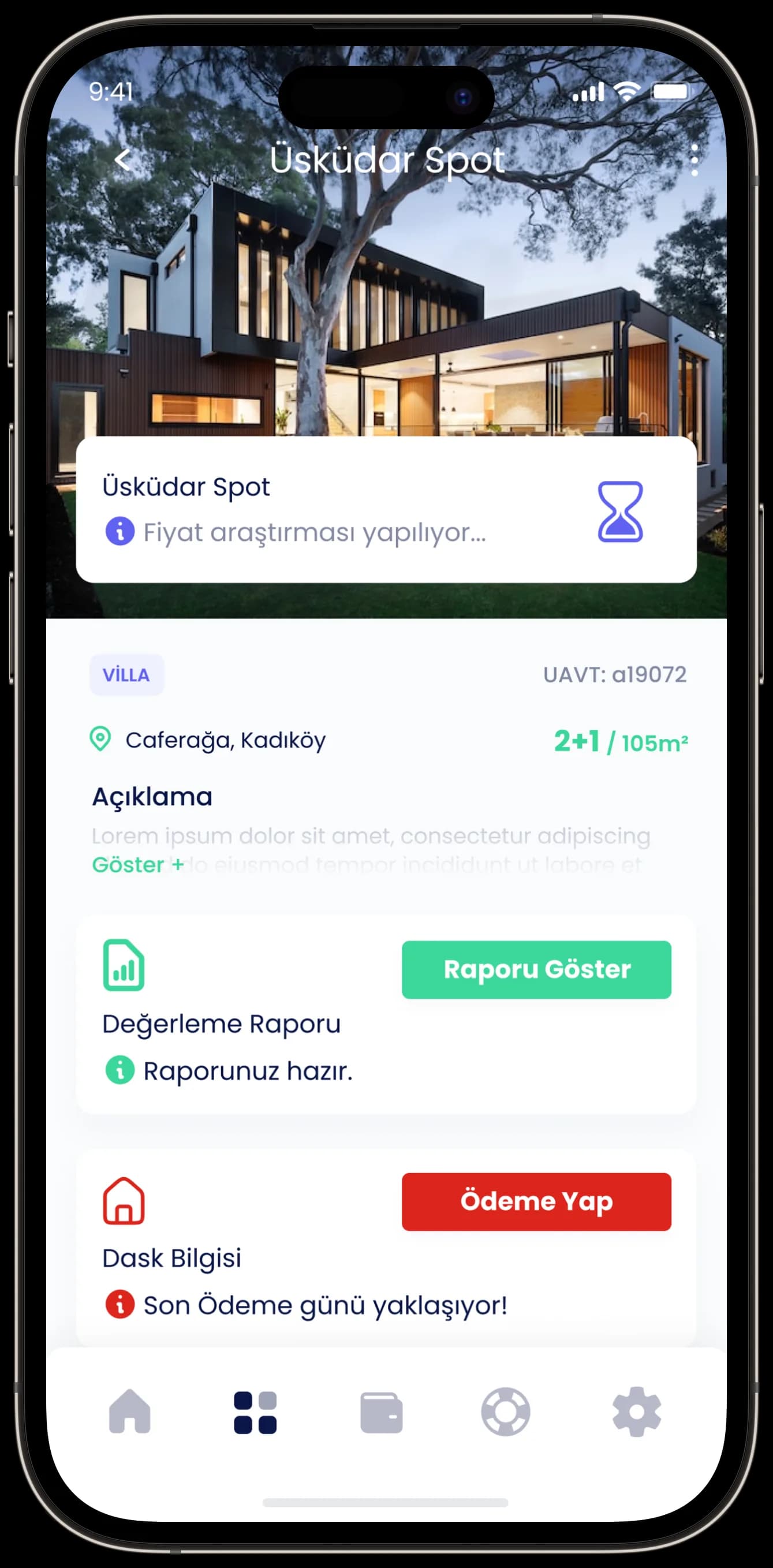 Real Estate App — Mobil Uygulama