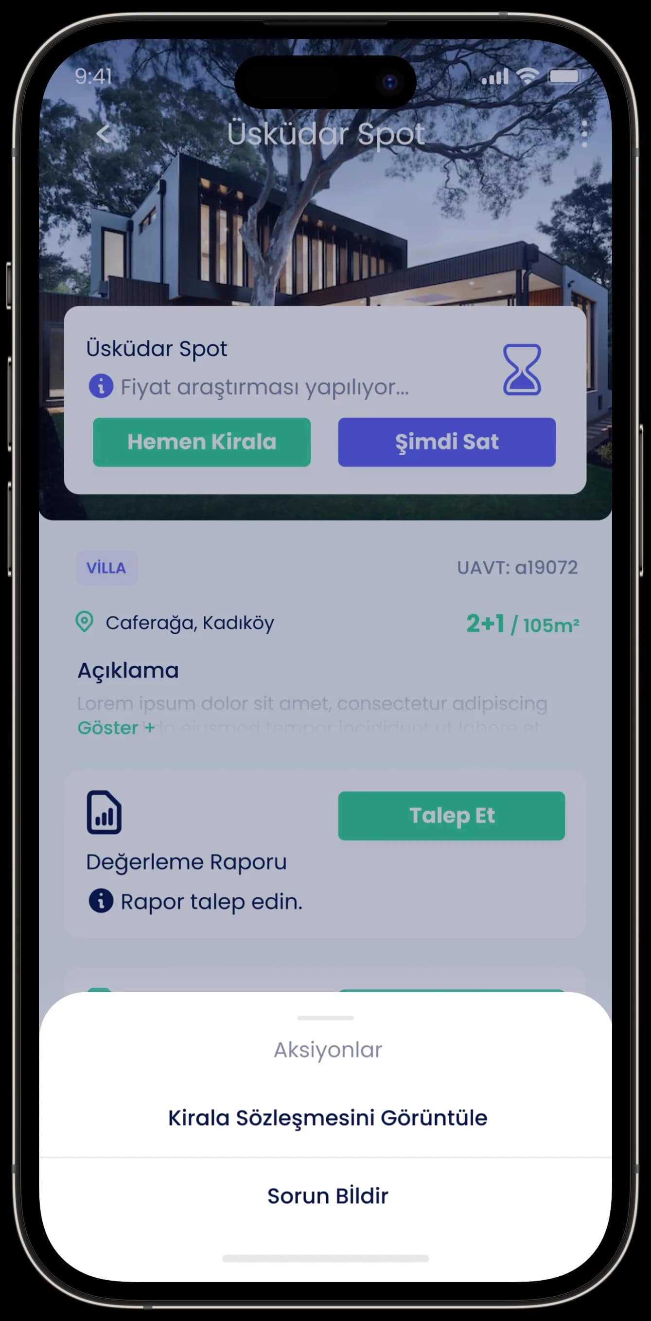 Real Estate App — Mobil Uygulama