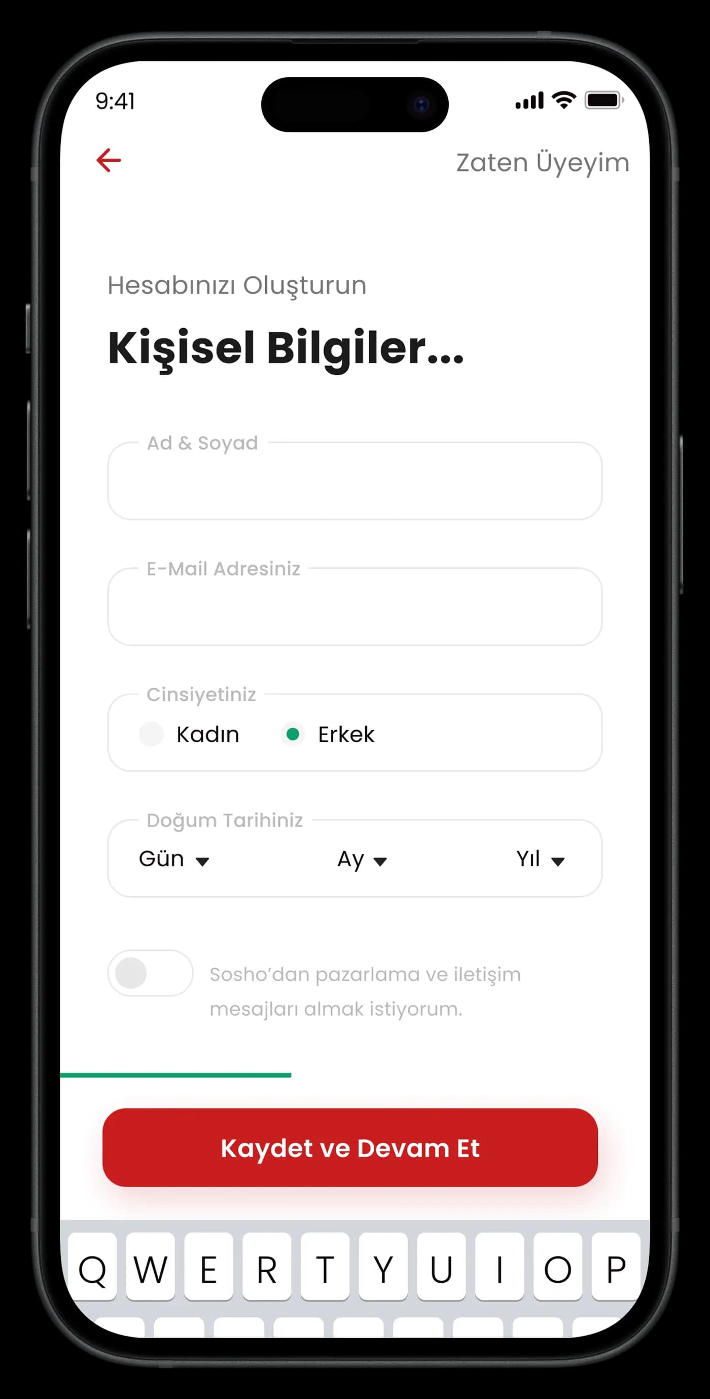 Food & Drink Discount App — Mobil Uygulama