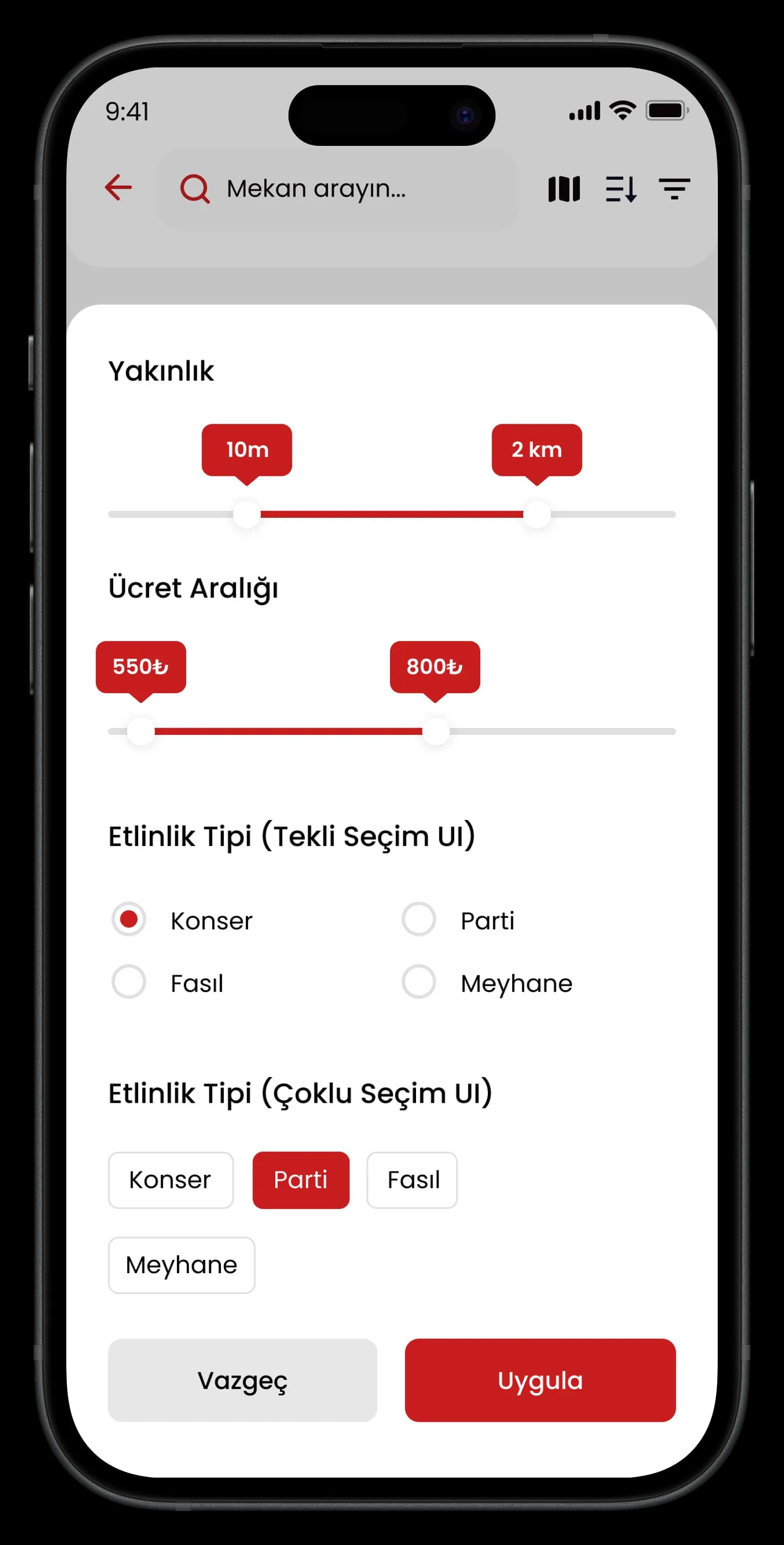 Food & Drink Discount App — Mobil Uygulama