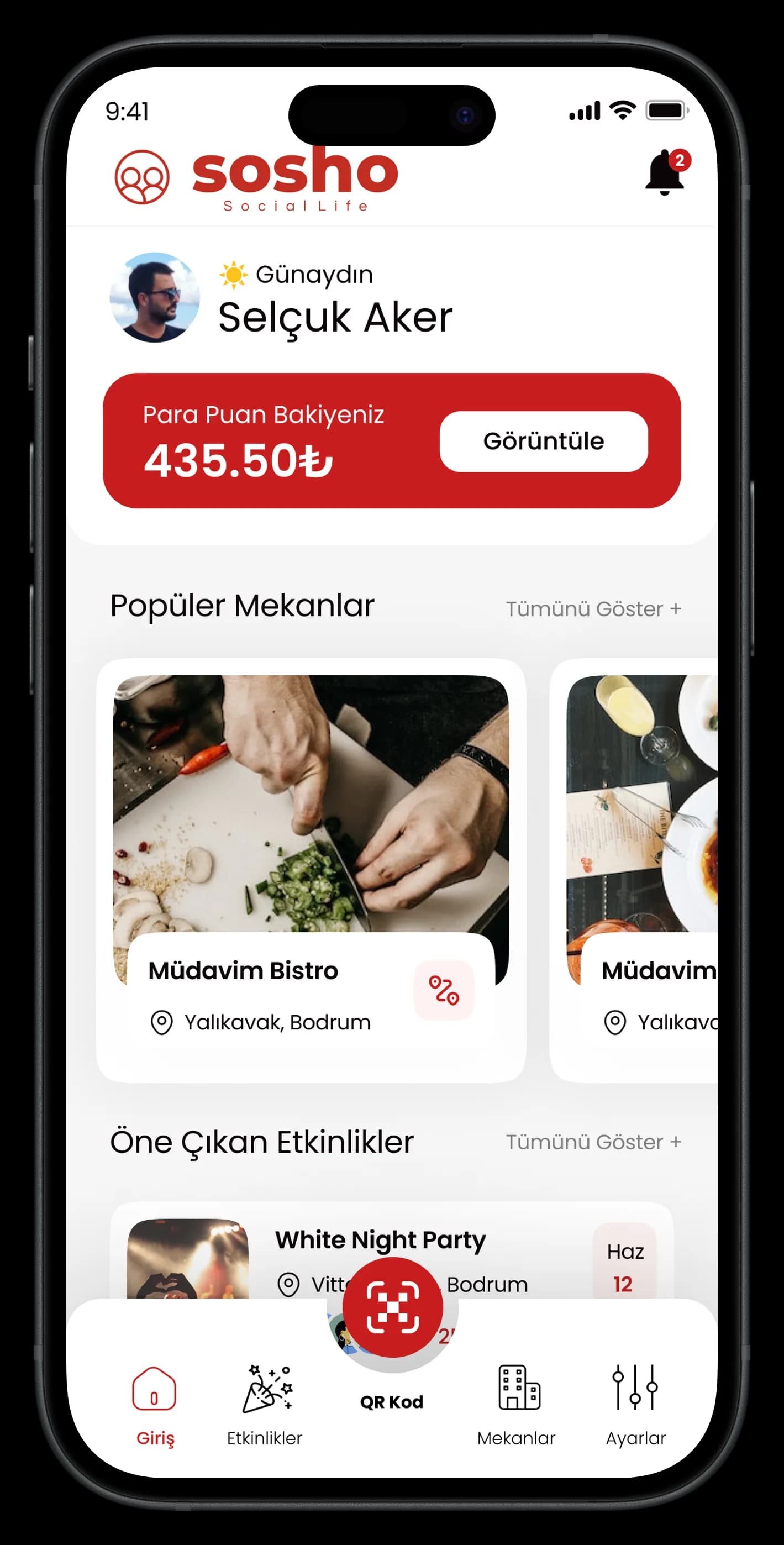 Food & Drink Discount App — Mobil Uygulama