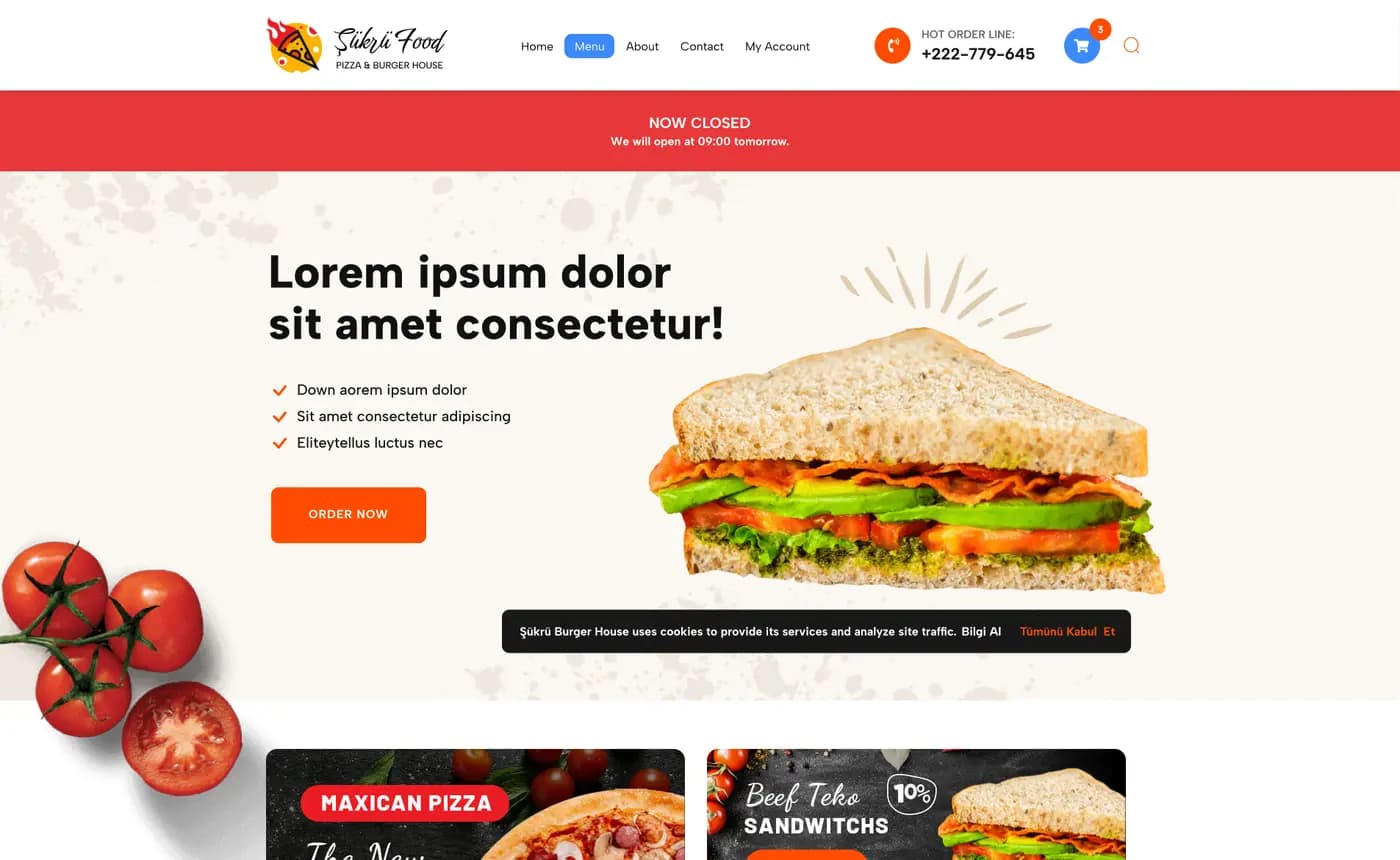 Food Order — E-Ticaret