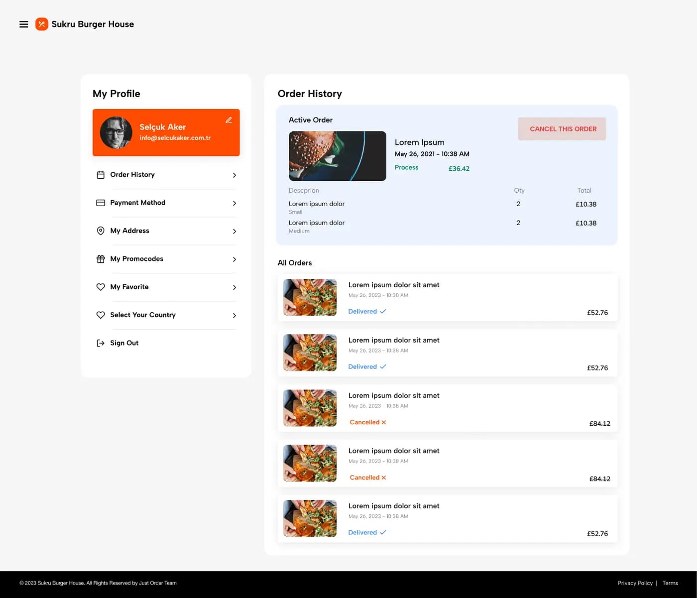 Food Order — E-Ticaret