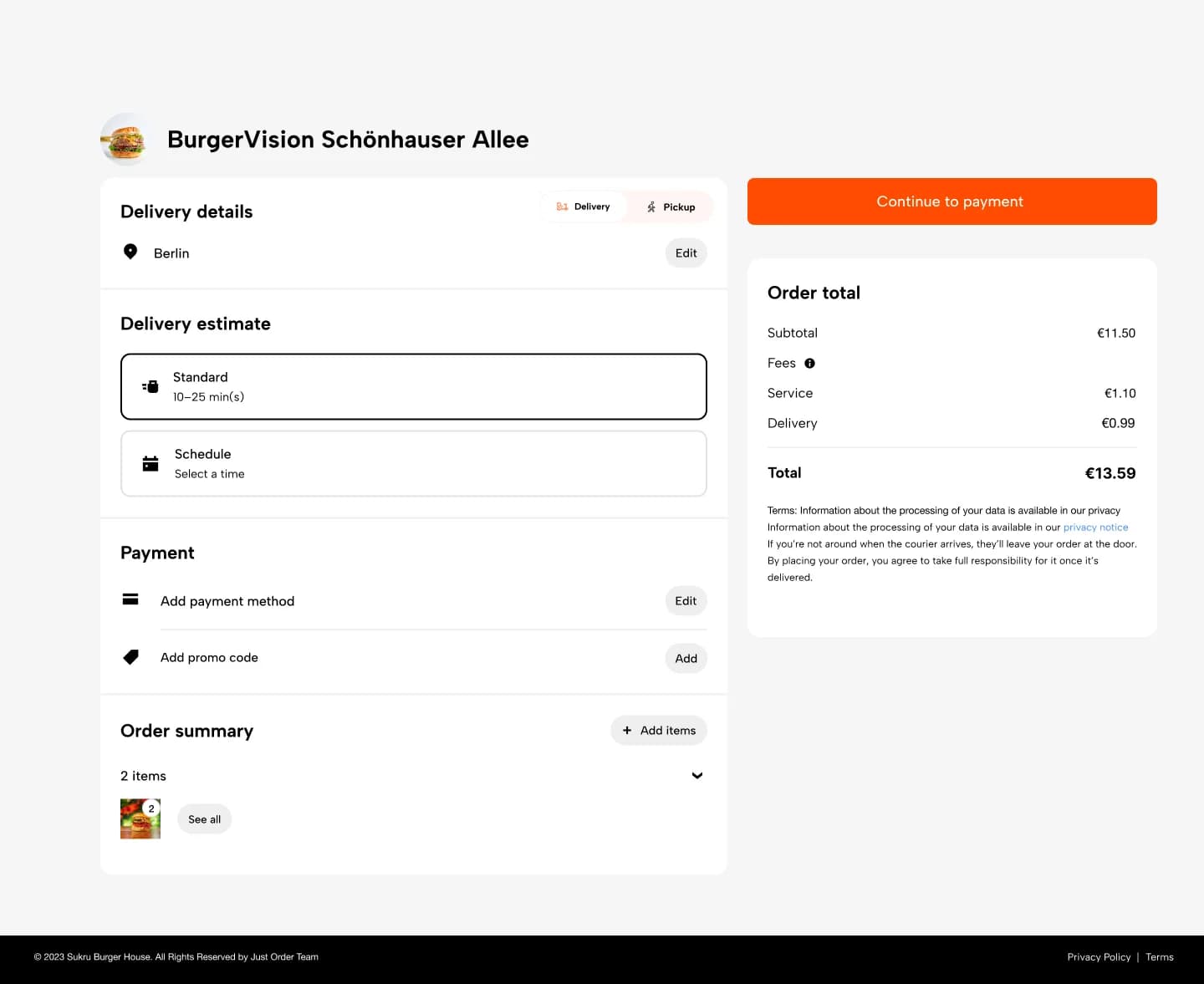 Food Order — E-Ticaret