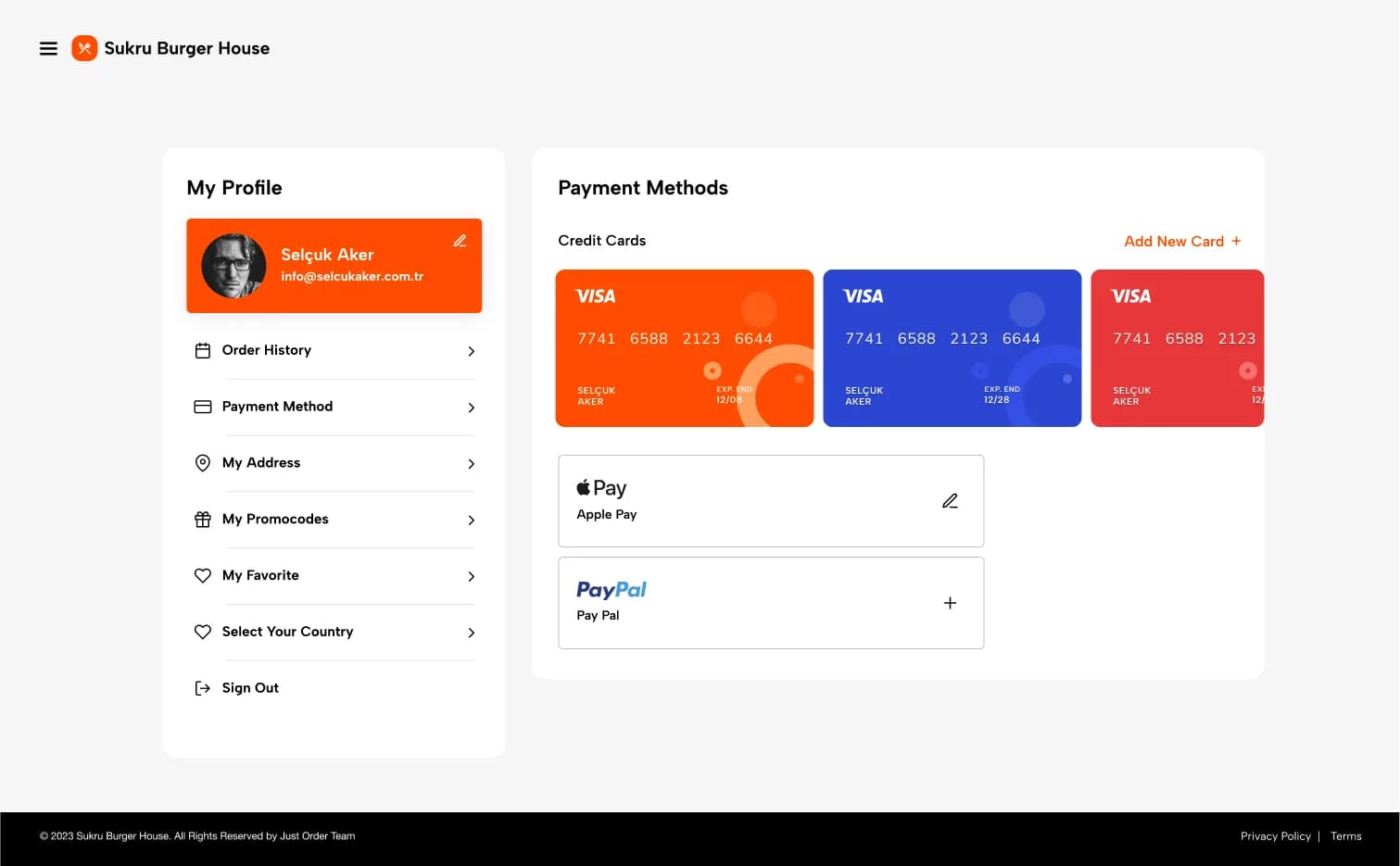 Food Order — E-Ticaret
