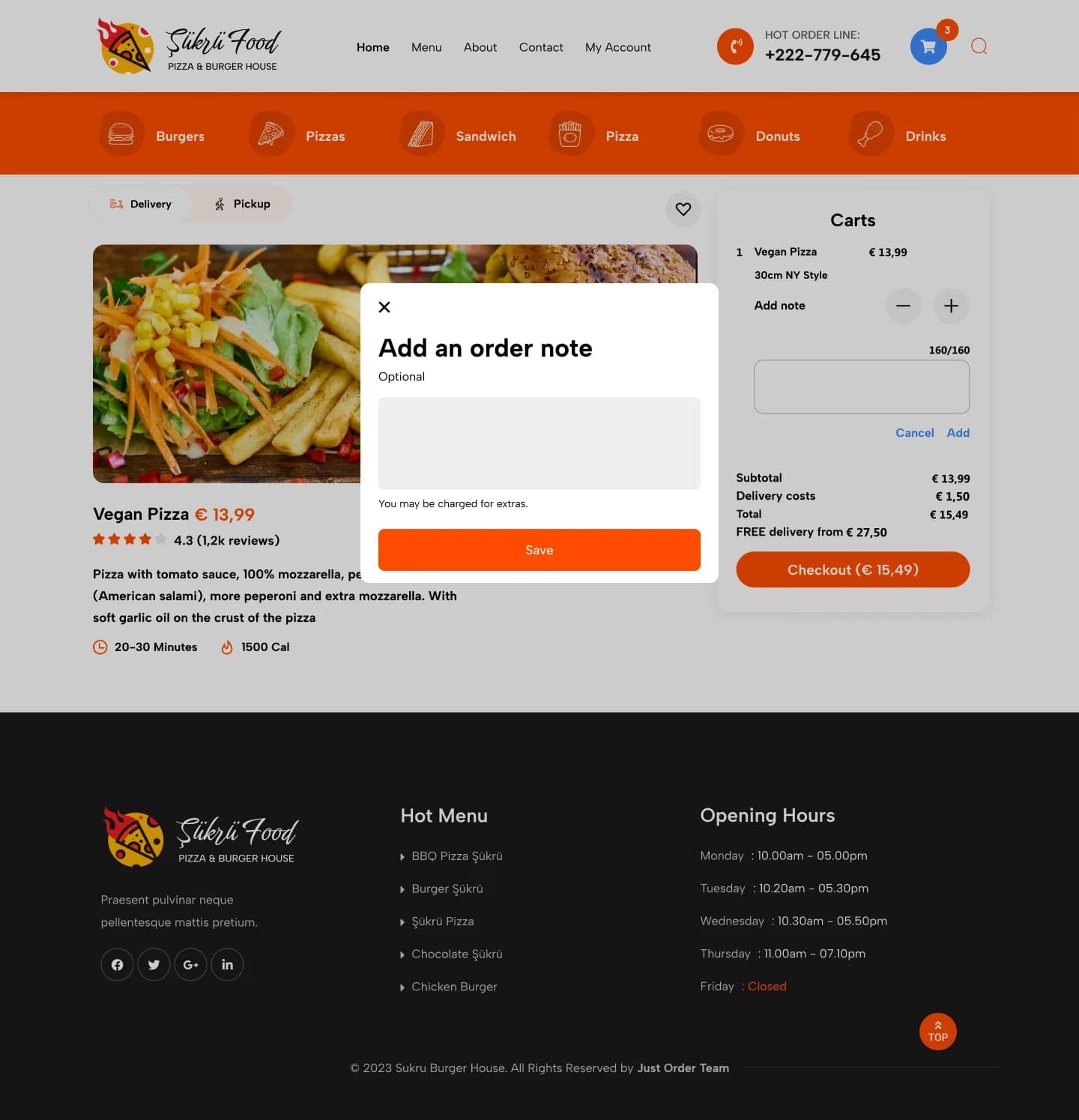 Food Order — E-Ticaret