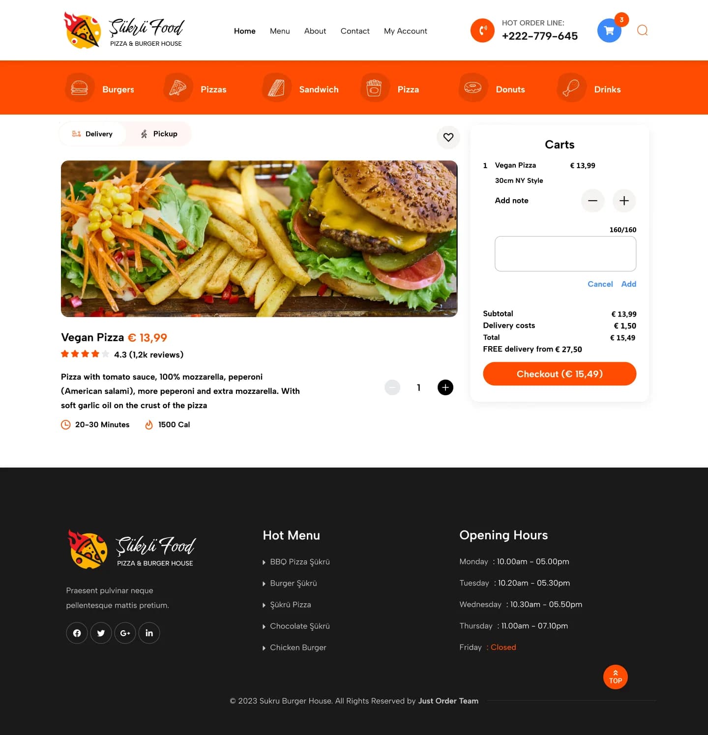 Food Order — E-Ticaret