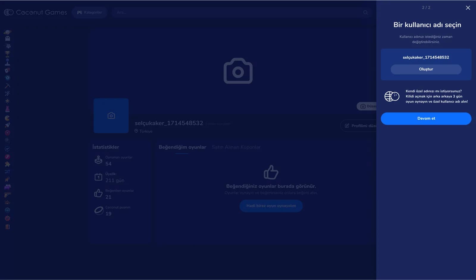 Game Community Website — Web Sitesi