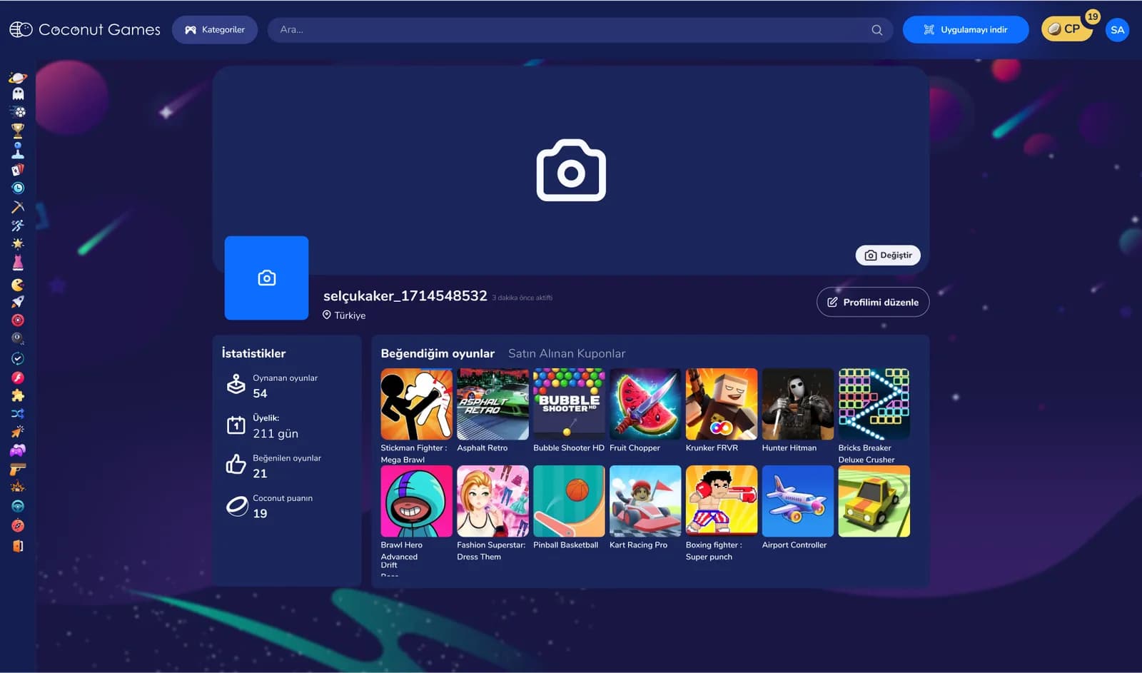 Game Community Website — Web Sitesi
