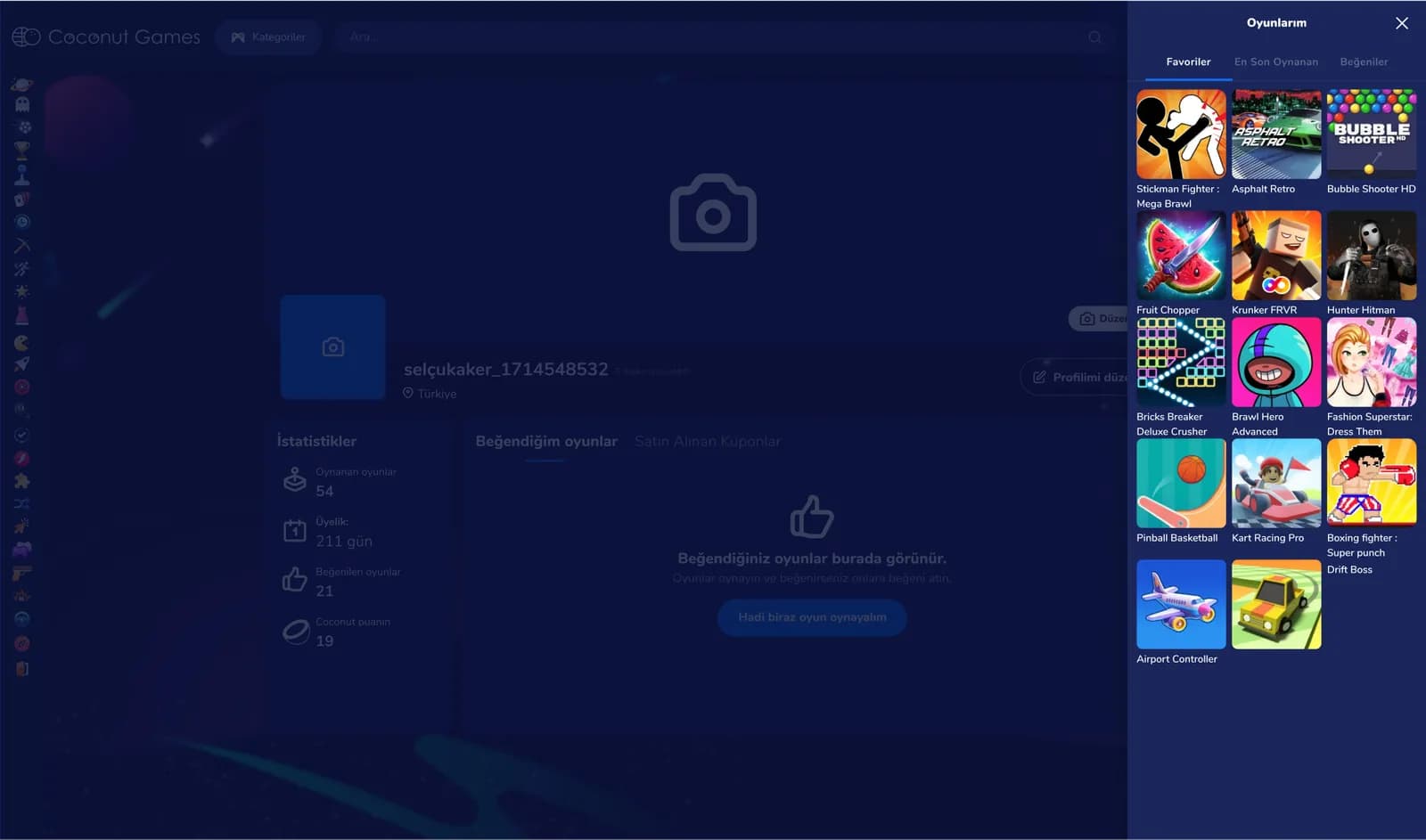 Game Community Website — Web Sitesi