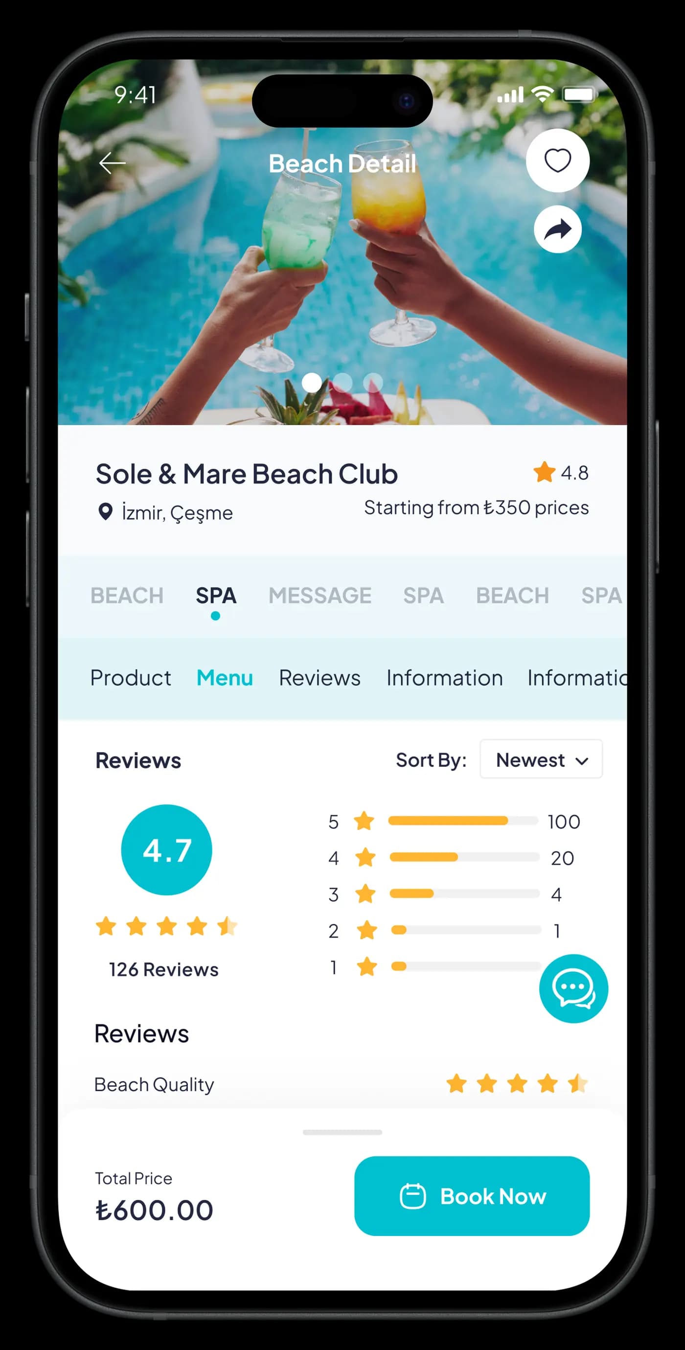Go Beach Mobile App — Mobil Uygulama