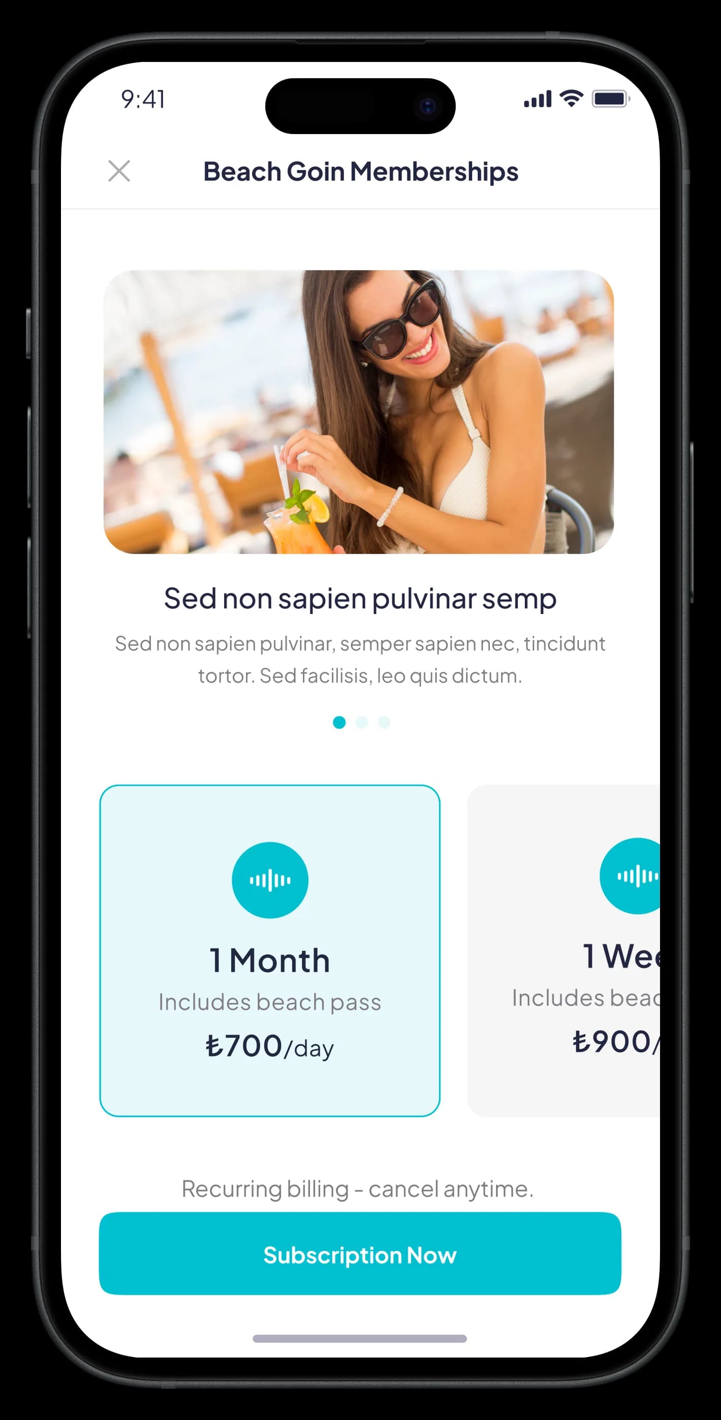 Go Beach Mobile App — Mobil Uygulama