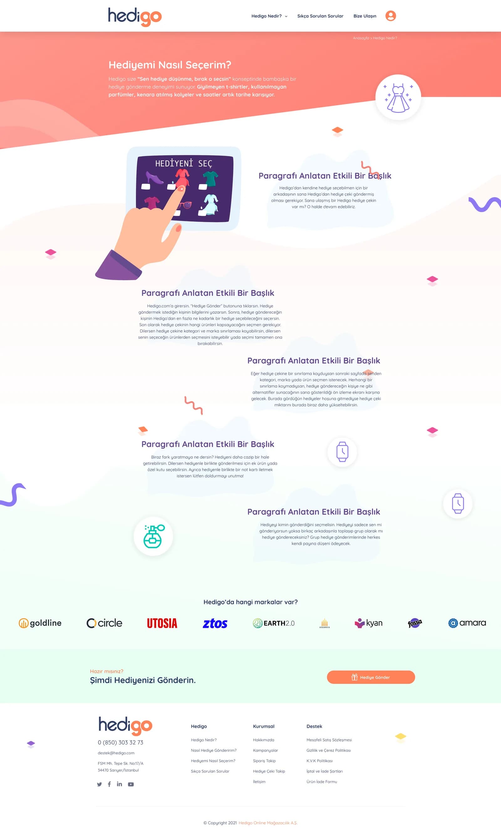Hedigo Market Place — E-Ticaret