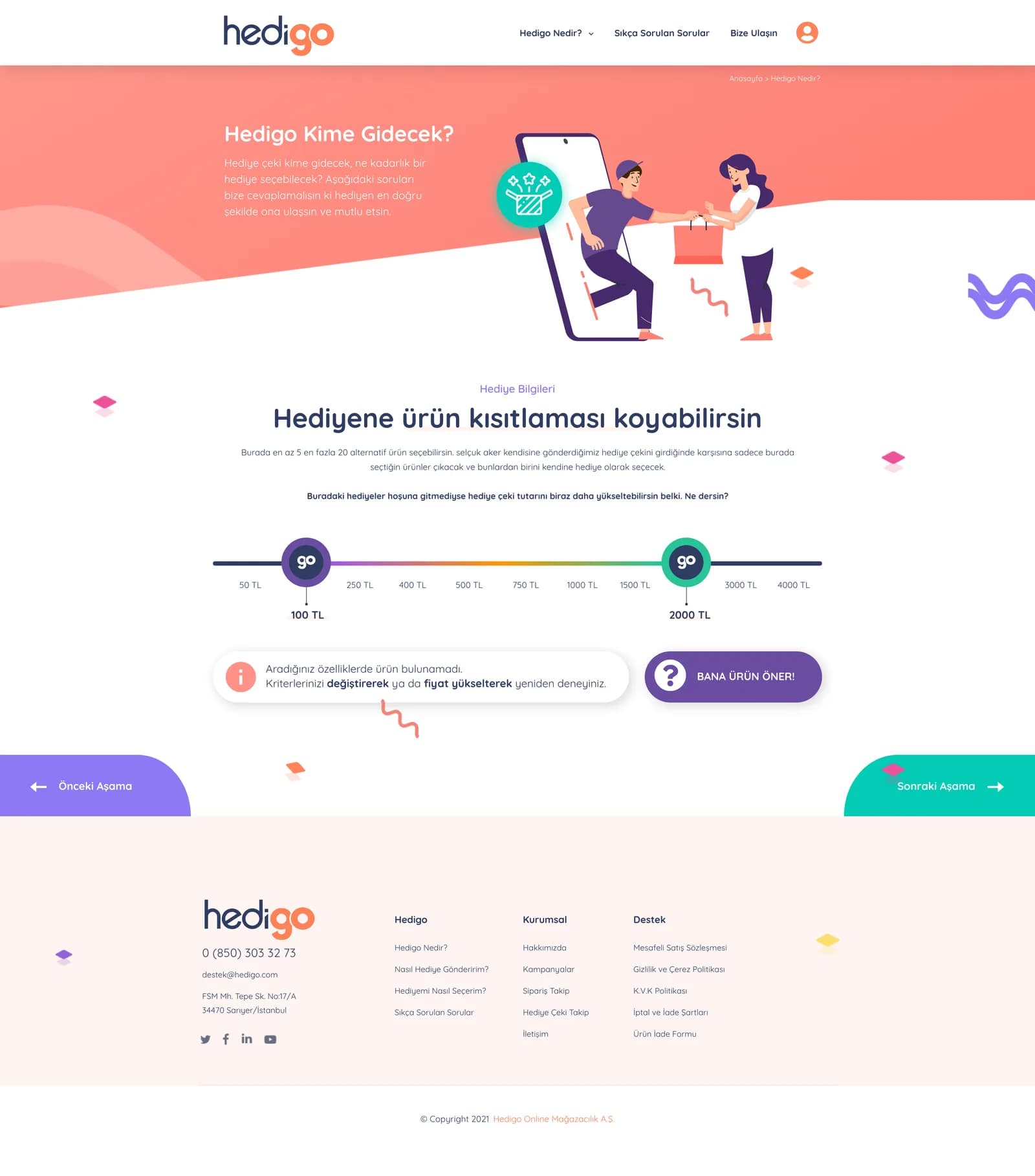 Hedigo Market Place — E-Ticaret