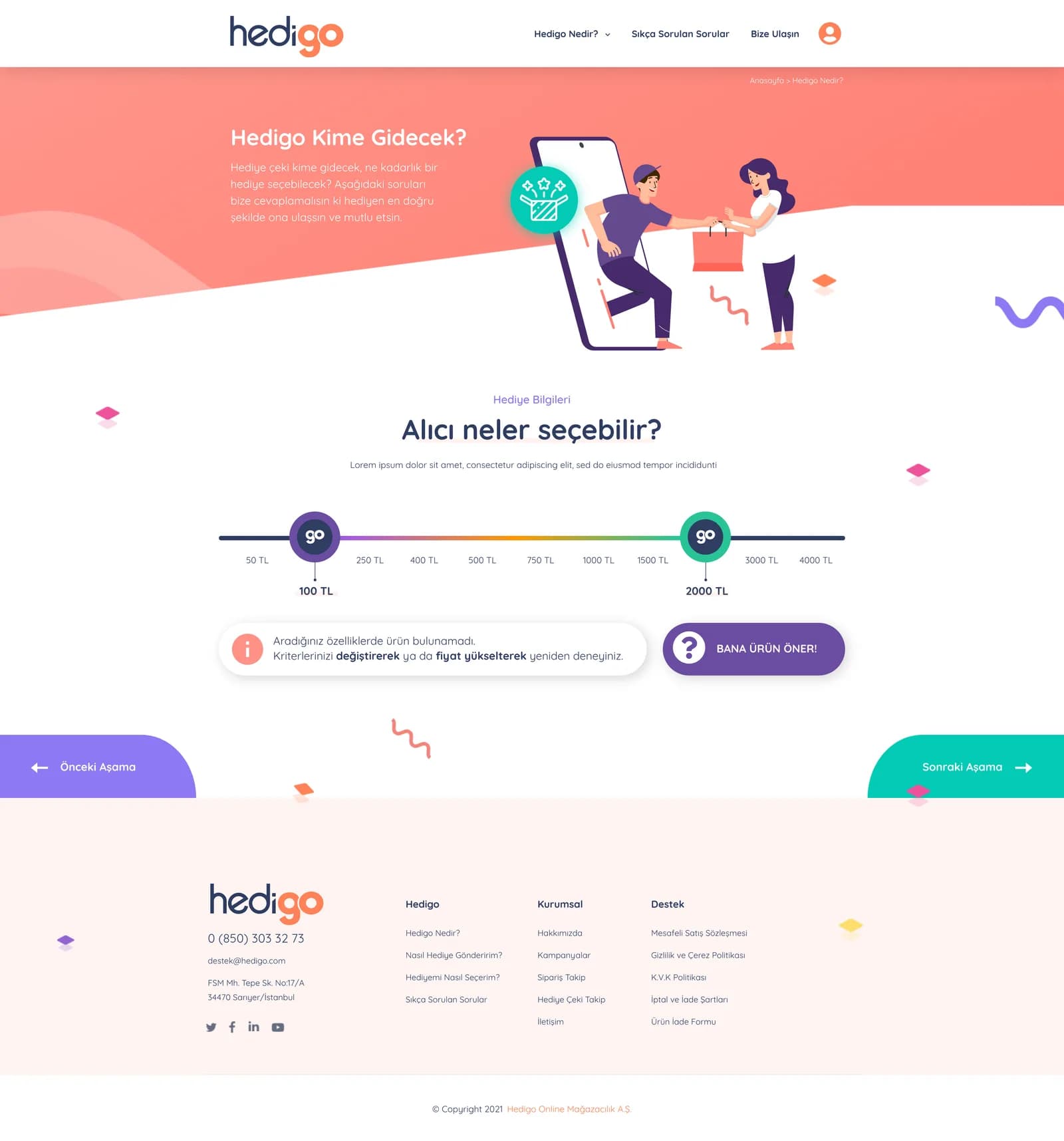 Hedigo Market Place — E-Ticaret