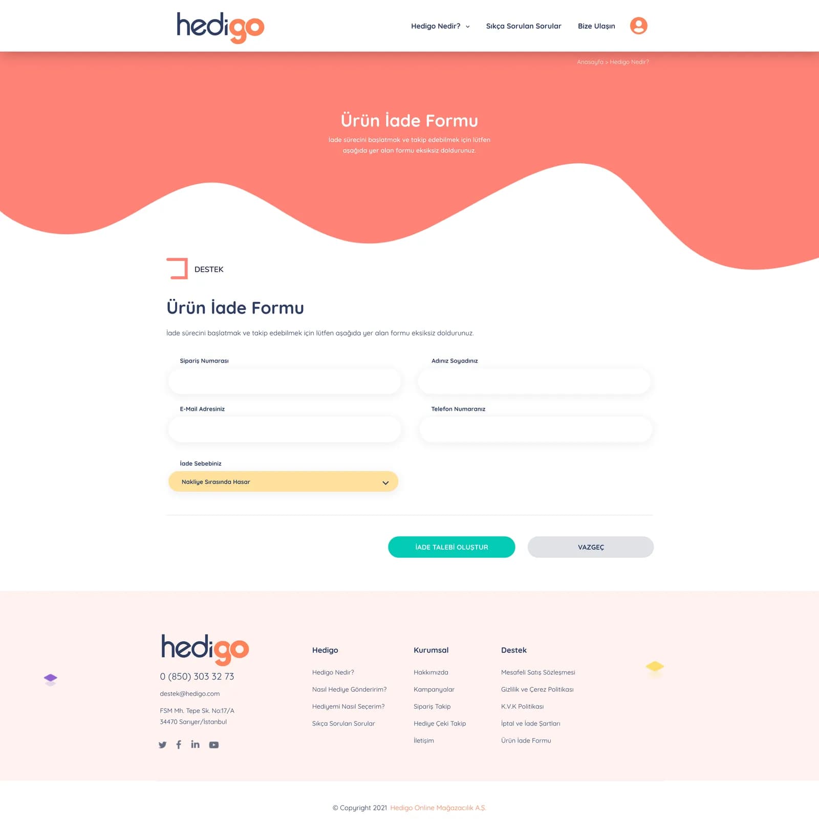 Hedigo Market Place — E-Ticaret