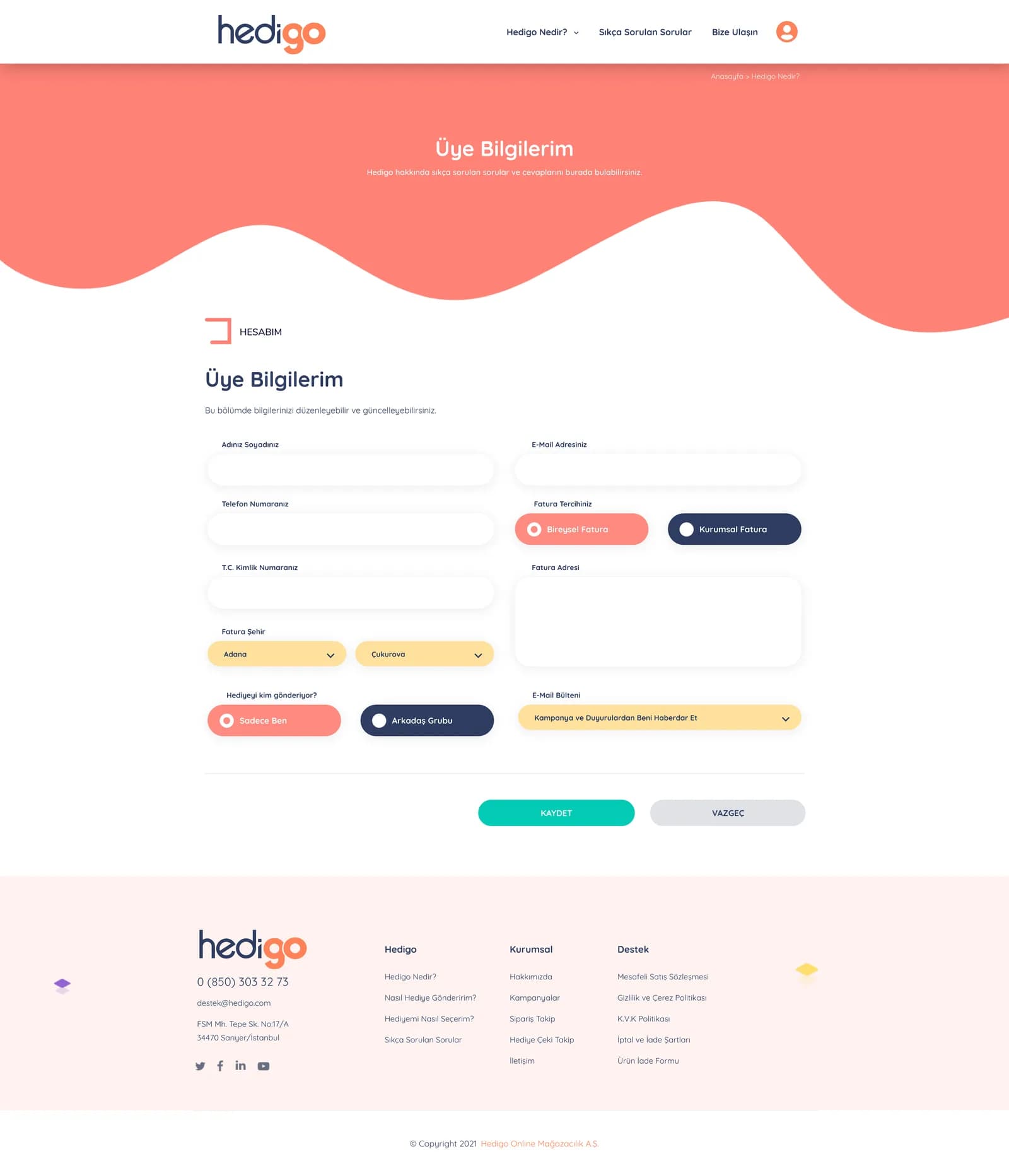 Hedigo Market Place — E-Ticaret