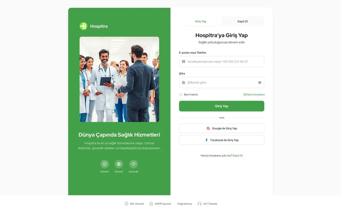 Hospitra — Web Sitesi