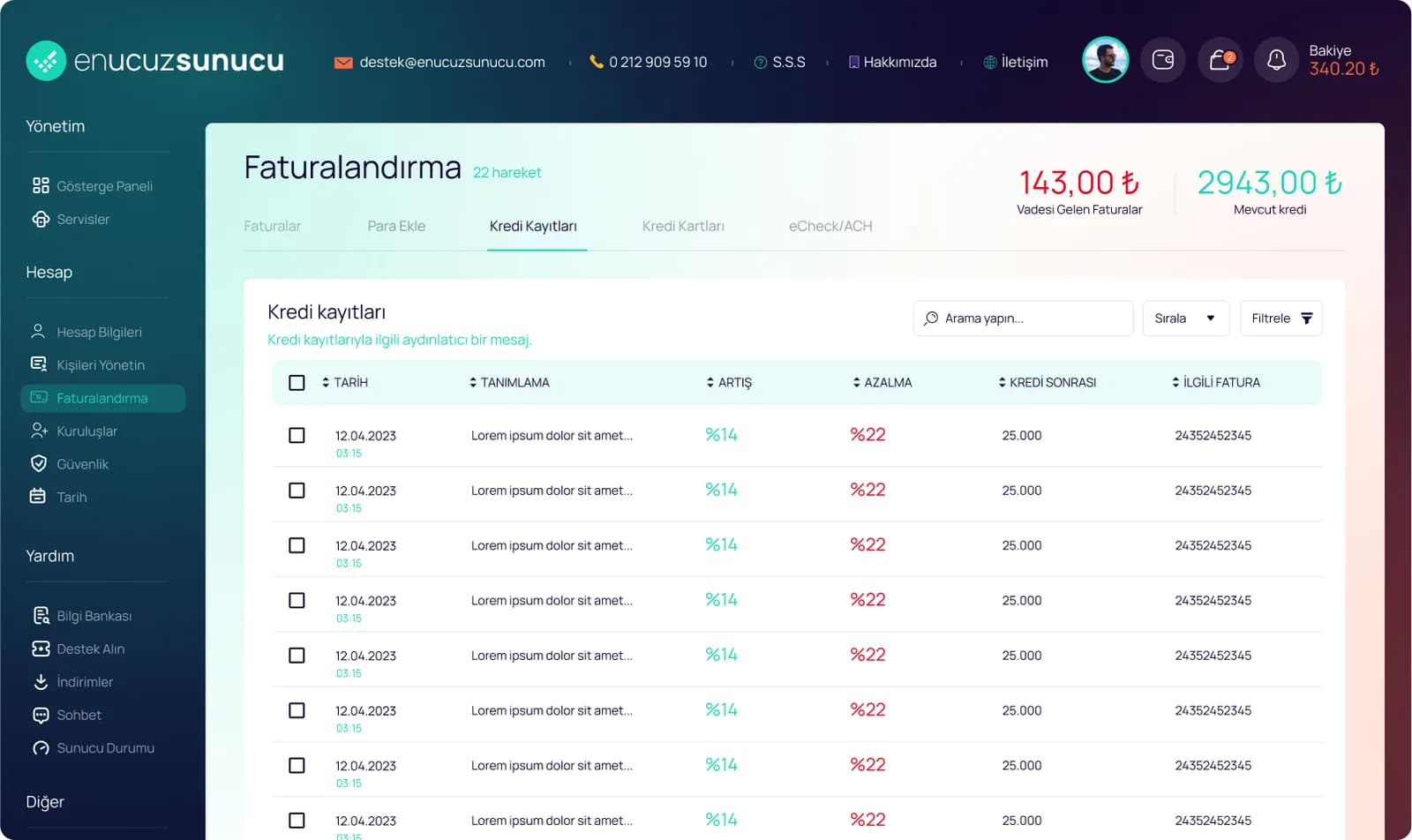 Hosting Market Place — E-Ticaret