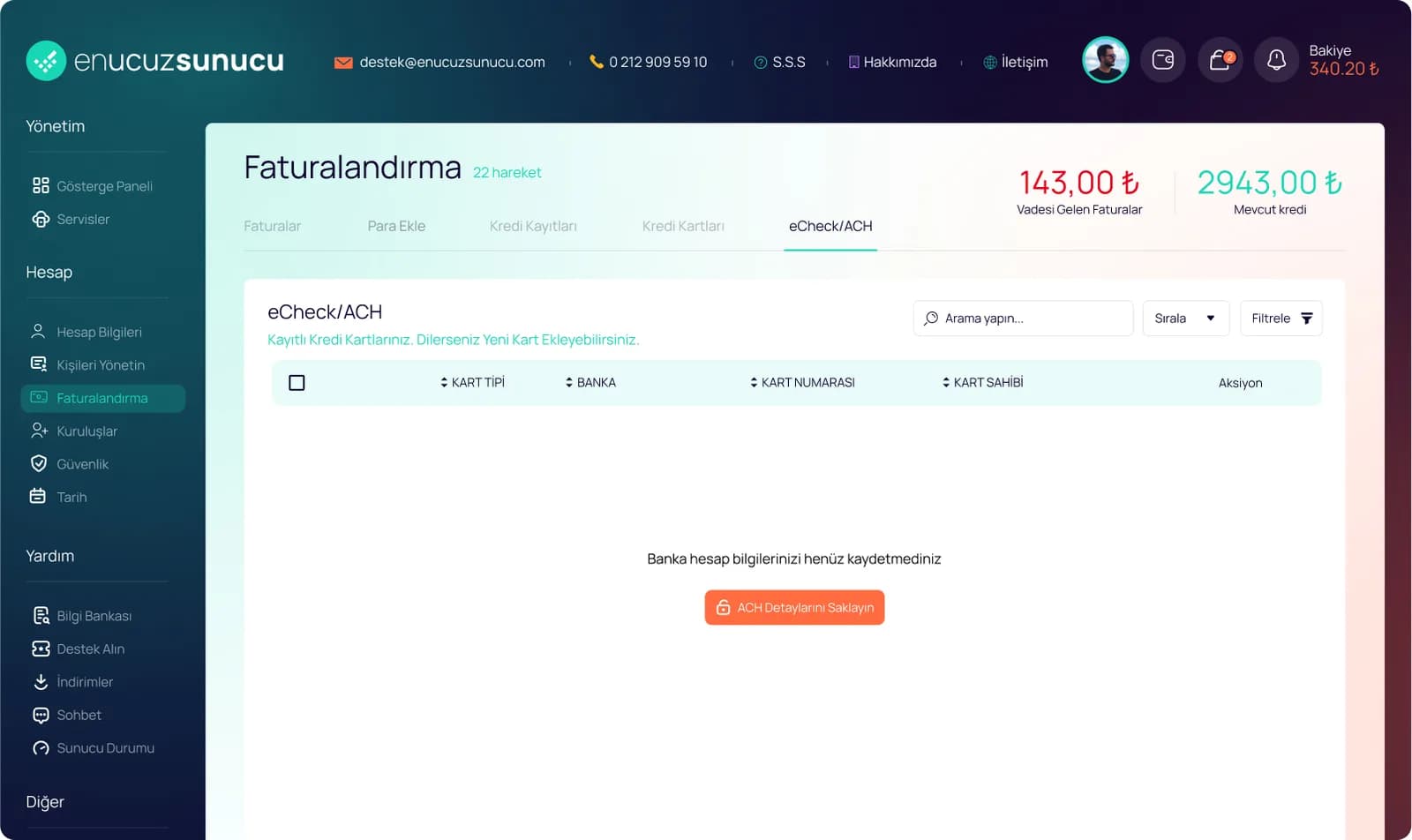 Hosting Market Place — E-Ticaret