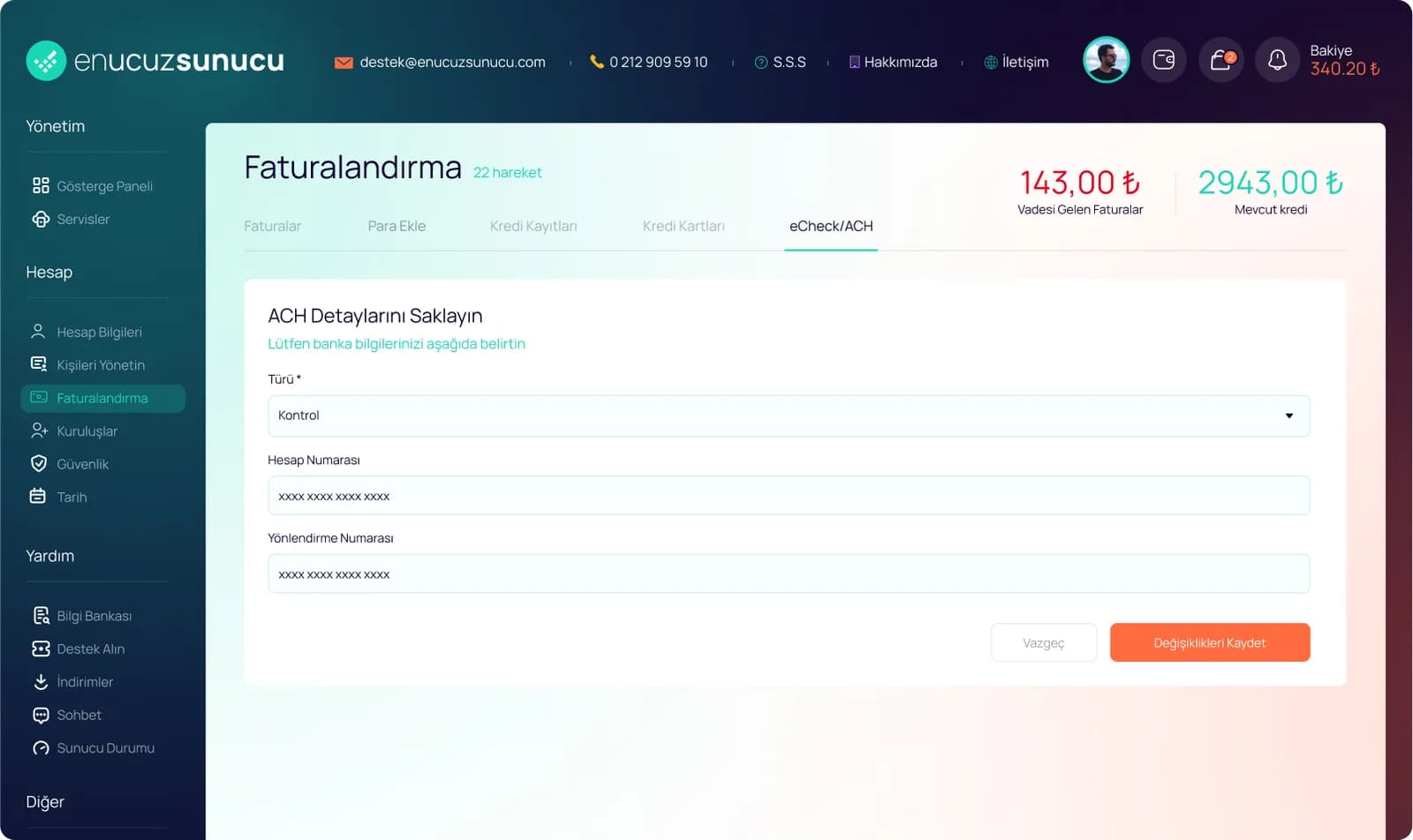 Hosting Market Place — E-Ticaret