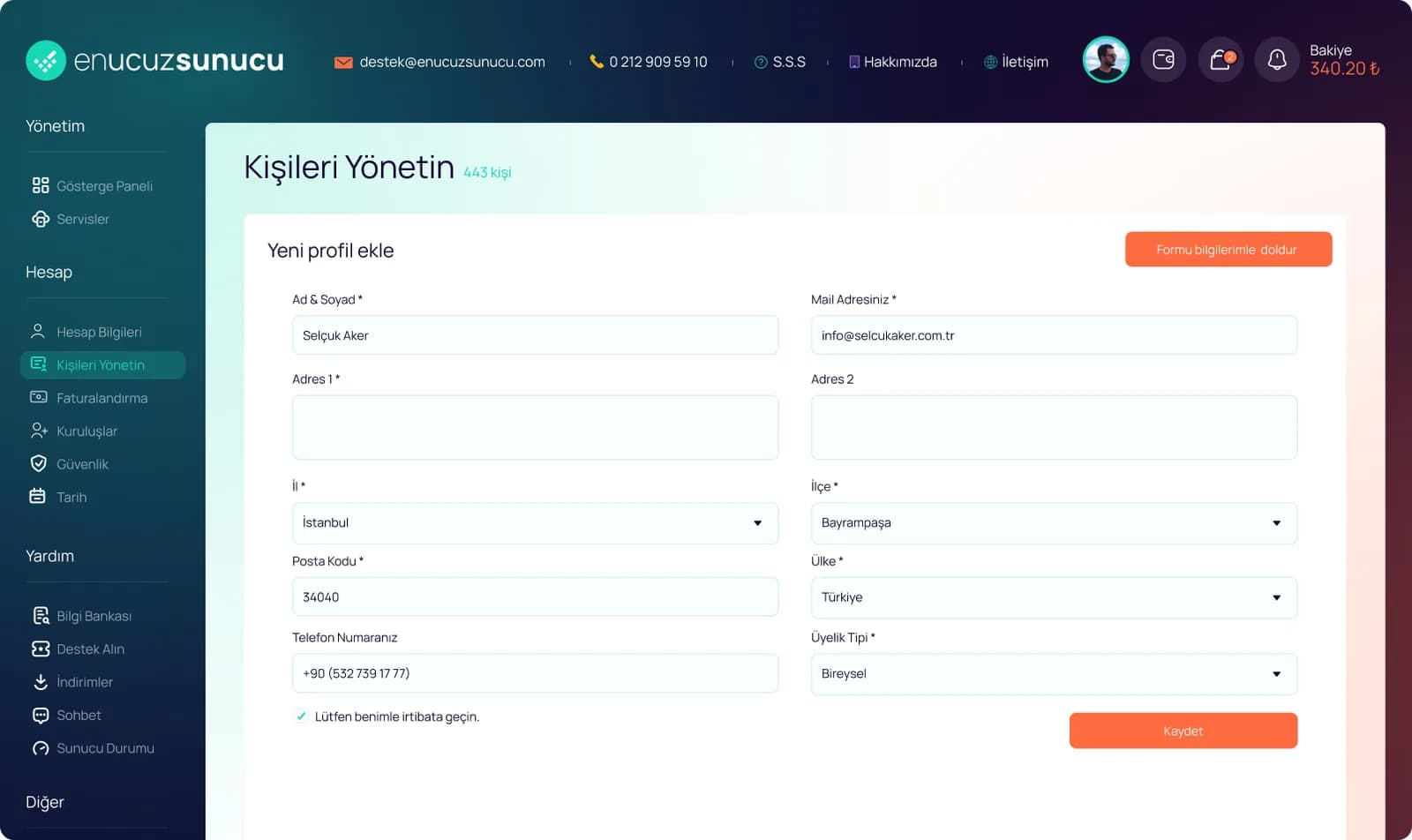 Hosting Market Place — E-Ticaret