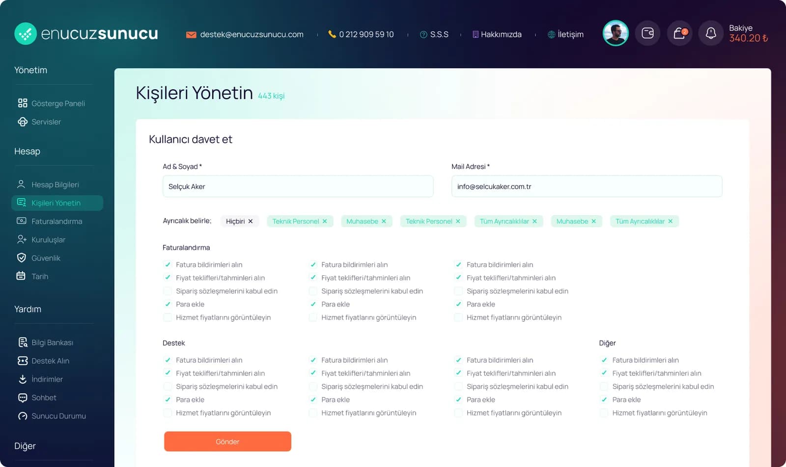 Hosting Market Place — E-Ticaret